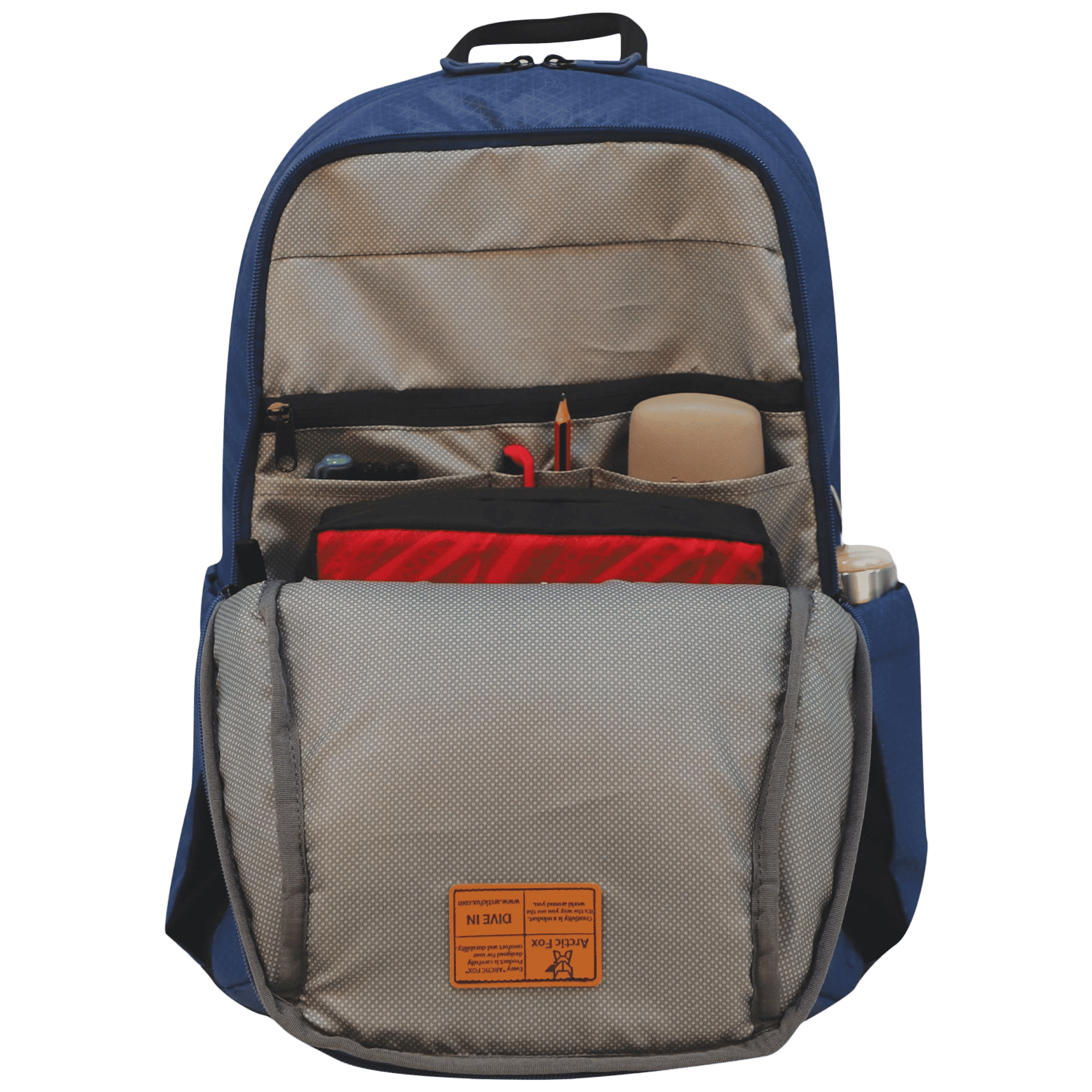 Arctic Fox Honor Polyester Laptop Backpack for 15.5 Inch Laptop (35 L, Adjustable Straps, Dark Denim)_5