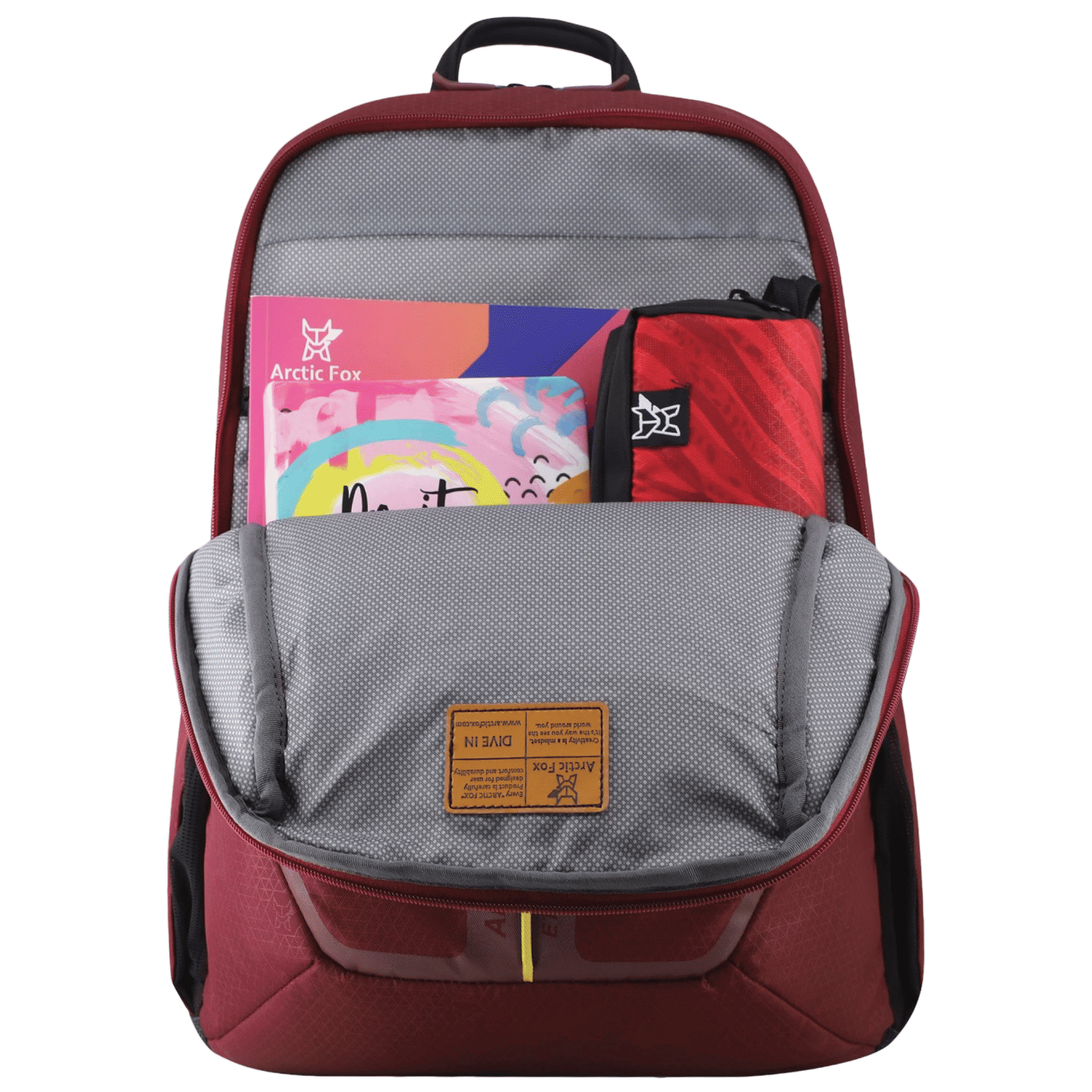 Arctic Fox Honor Polyester Laptop Backpack for 15.5 Inch Laptop (35 L, Adjustable Straps, Tawny Port)_5