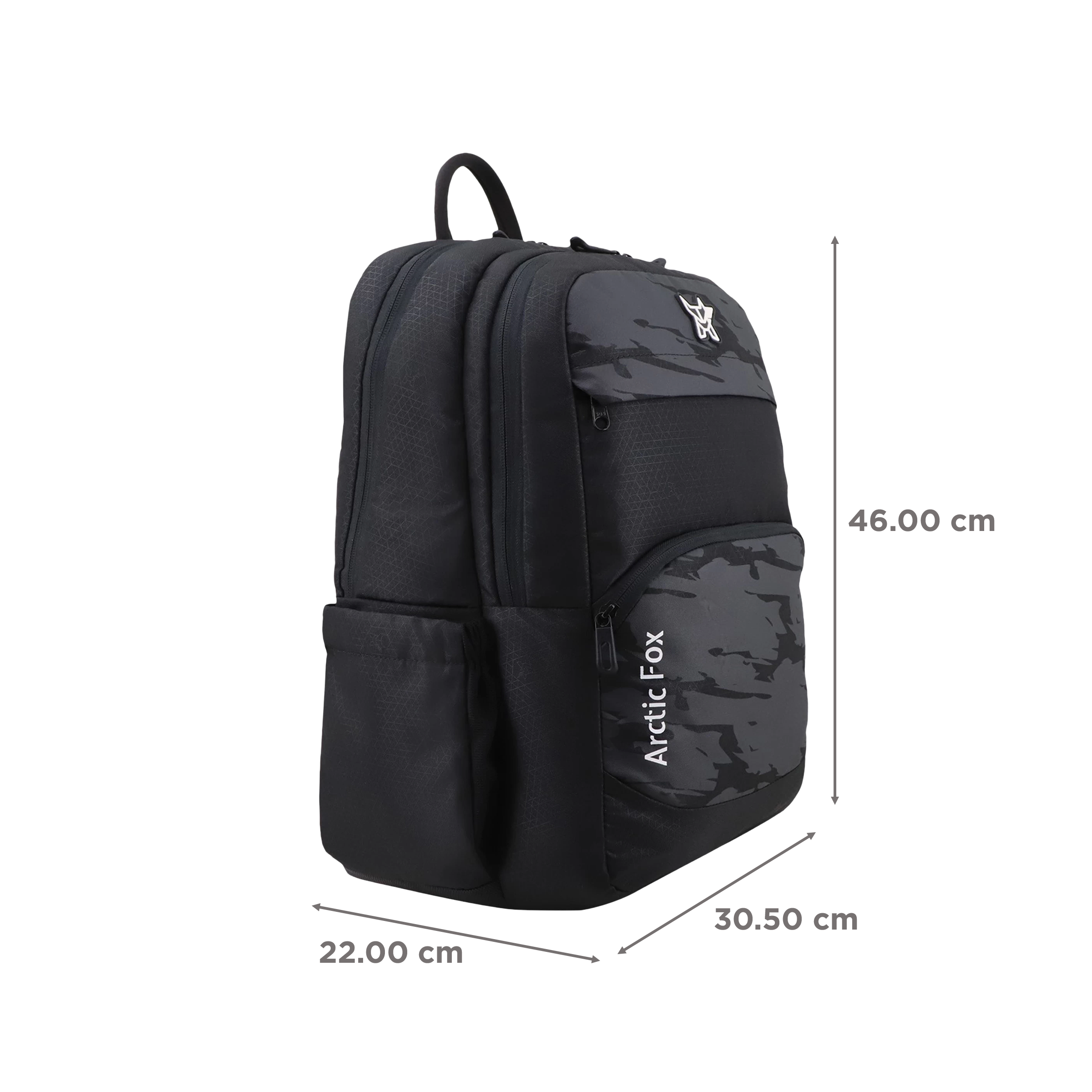 Arctic Fox Troop Polyester Laptop Backpack for 15.5 Inch Laptop (31 L, Padded Shoulder Strap, Black)_3