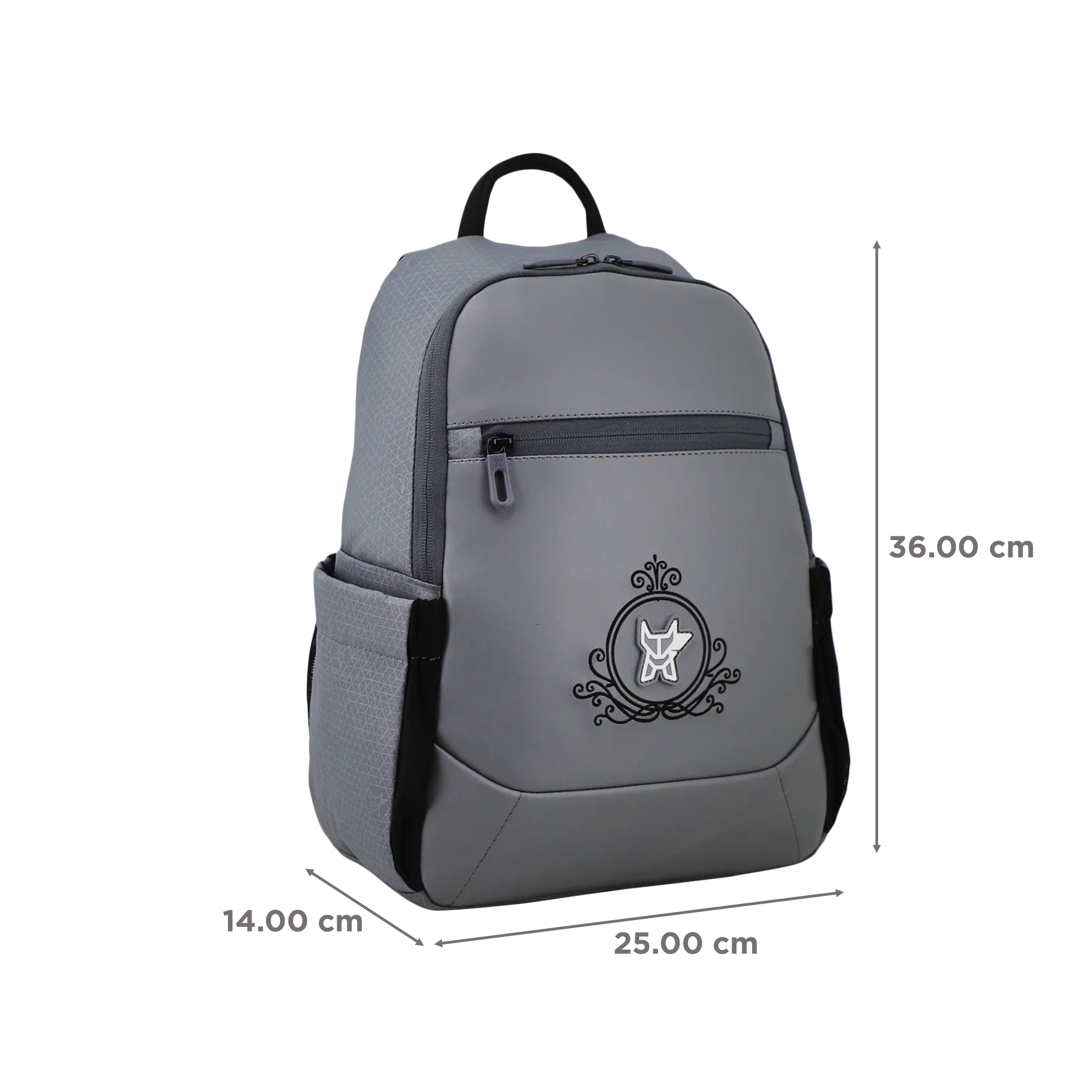 Arctic Fox Royal 12 Litres Polyester and Leather Backpack (Spacious Padded Compartment, FTEBPKCRKWW088012, Castel Rock)_3