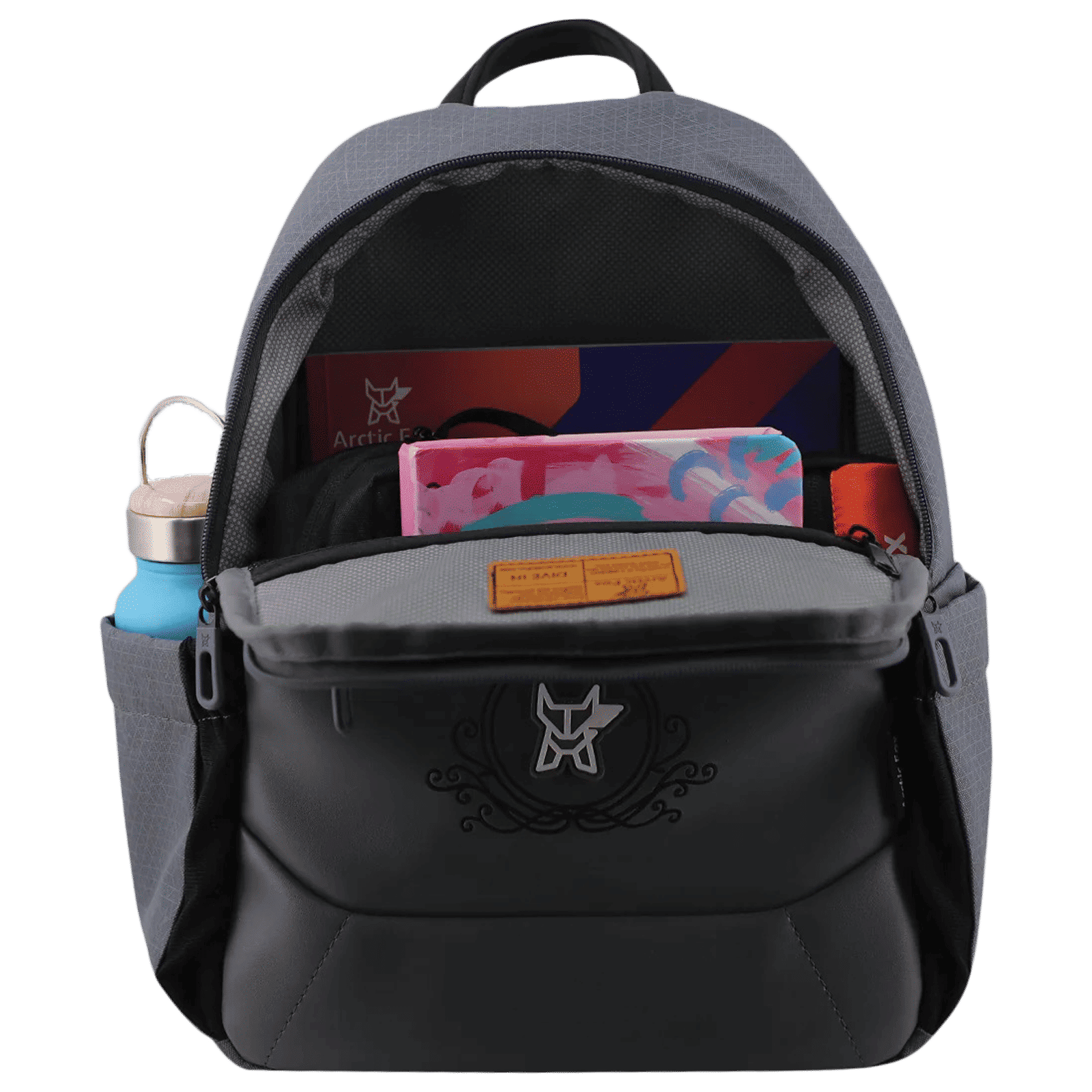 Arctic Fox Royal 12 Litres Polyester and Leather Backpack (Spacious Padded Compartment, FTEBPKCRKWW088012, Castel Rock)_5