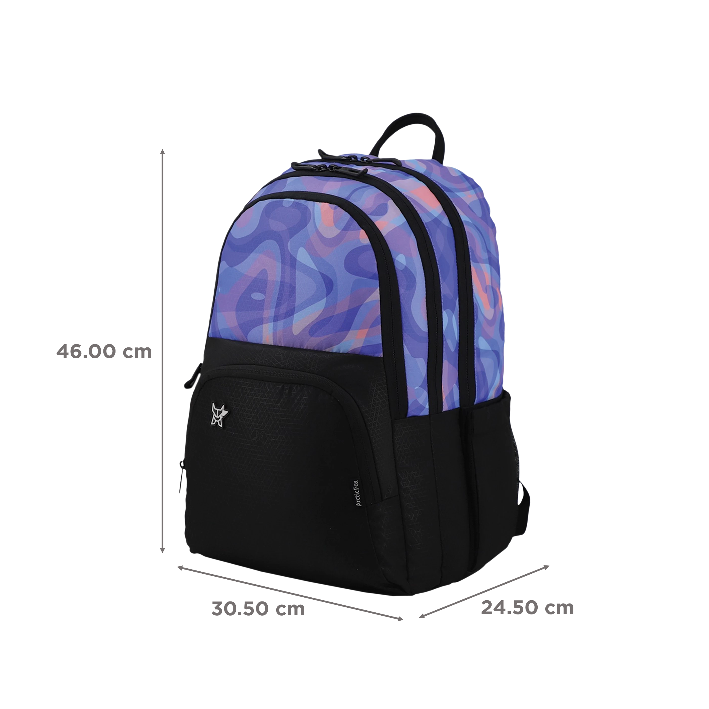 Arctic Fox Dopee 34 Litres Polyester Backpack (Padded Shoulder Strap, FJUBPKNVYWW103034, Navy Blue)_3