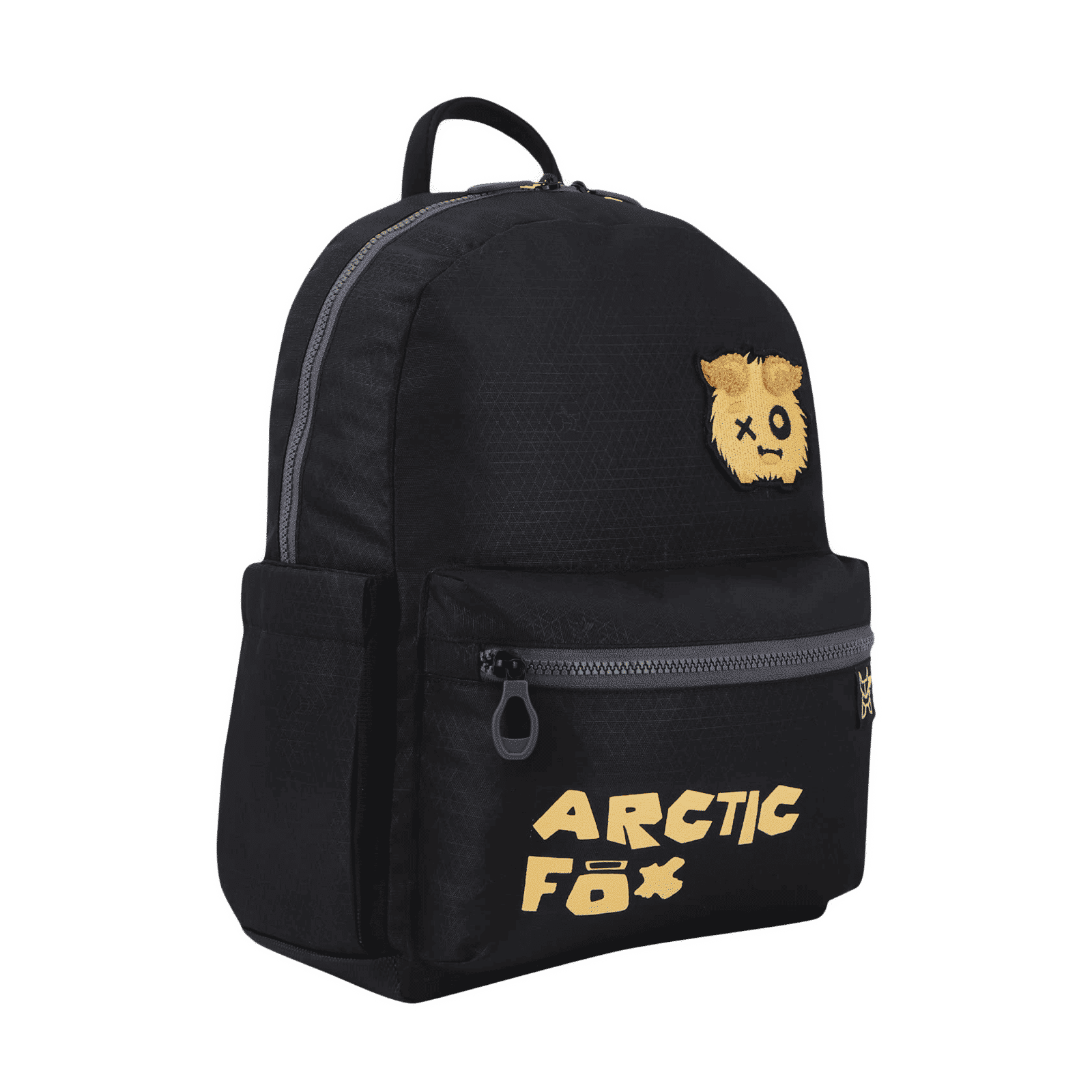 Arctic Fox Puff 14 Litres Polyester and Fabric Backpack (Webbing Handle, FMIBPKBLKWW107014, Black)_6