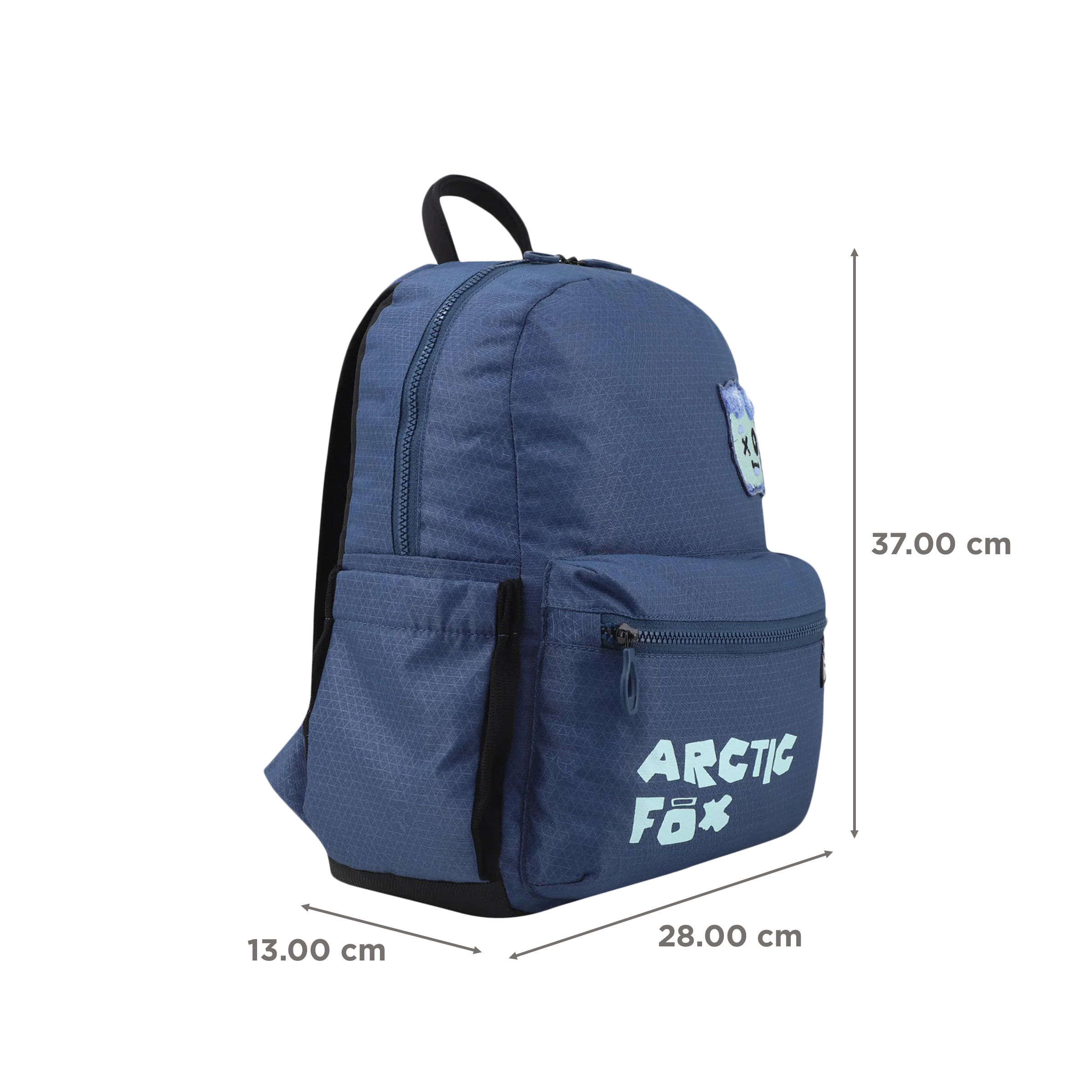 Arctic Fox Puff 14 Litres Polyester and Fabric Backpack (Webbing Handle, FMIBPKNVYWW108014, Dark Denim)_3