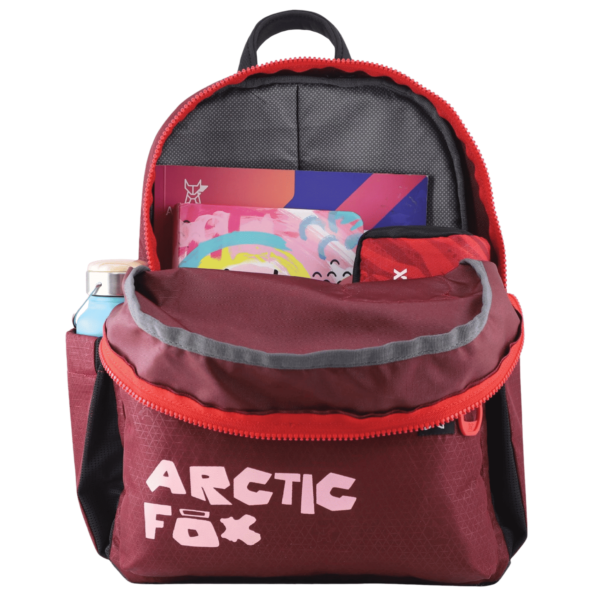 Arctic Fox Puff 14 Litres Polyester and Fabric Backpack (Webbing Handle, FMIBPKTPOWW109014, Tawny Port) Arctic Fox Puff 14 Litres Polyester and Fabric Backpack (Webbing Handle, FMIBPKTPOWW109014, Tawny Port)_5