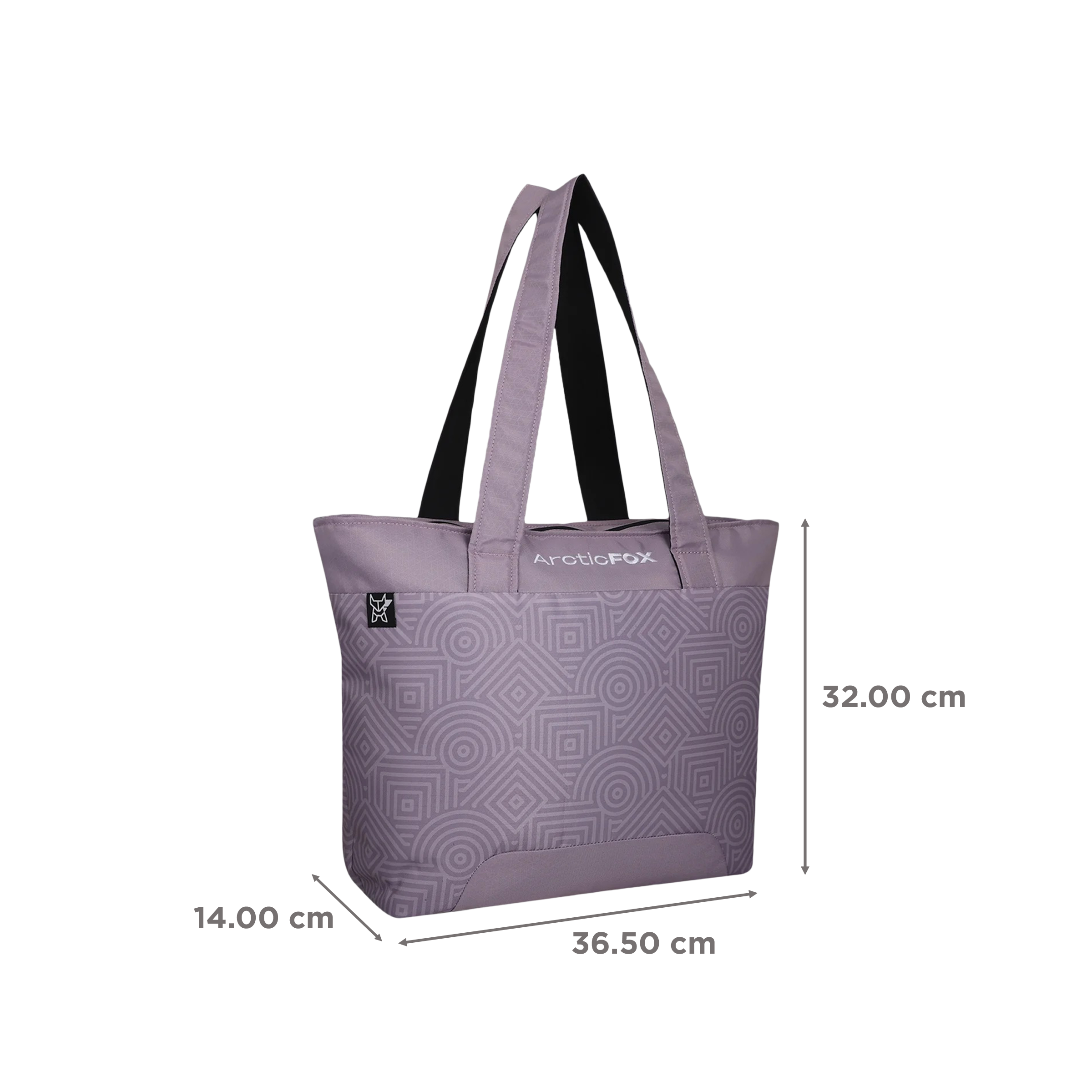 Arctic Fox Lattice Polyester Laptop Tote Bag for 14 Inch Laptop (16 L, Water Repellent Fabric, Sea Fog)_3