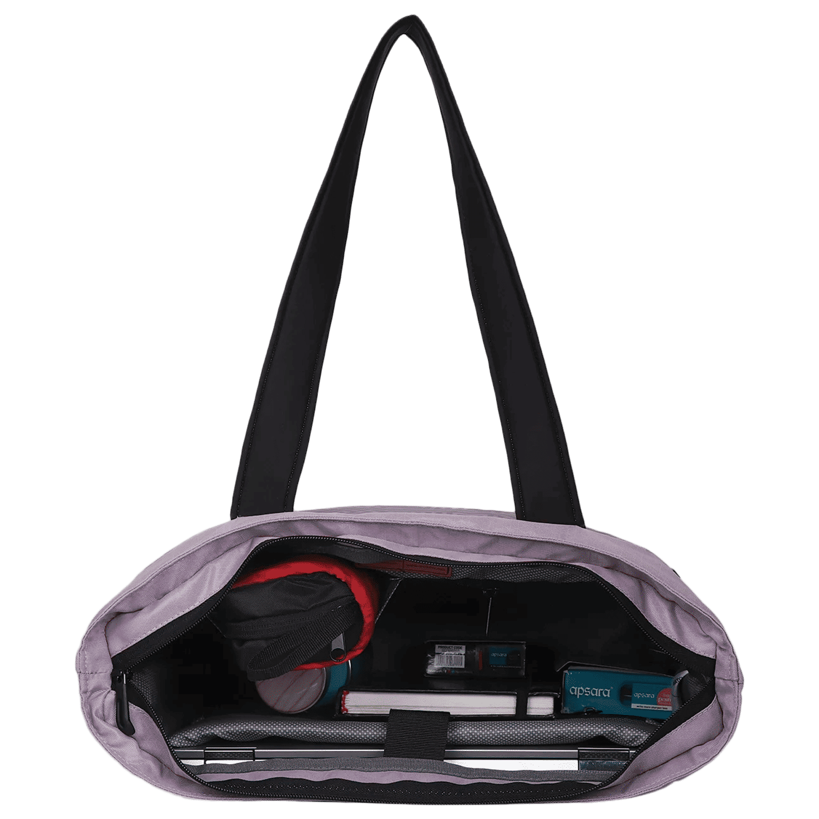 Arctic Fox Lattice Polyester Laptop Tote Bag for 14 Inch Laptop (16 L, Water Repellent Fabric, Sea Fog)_5