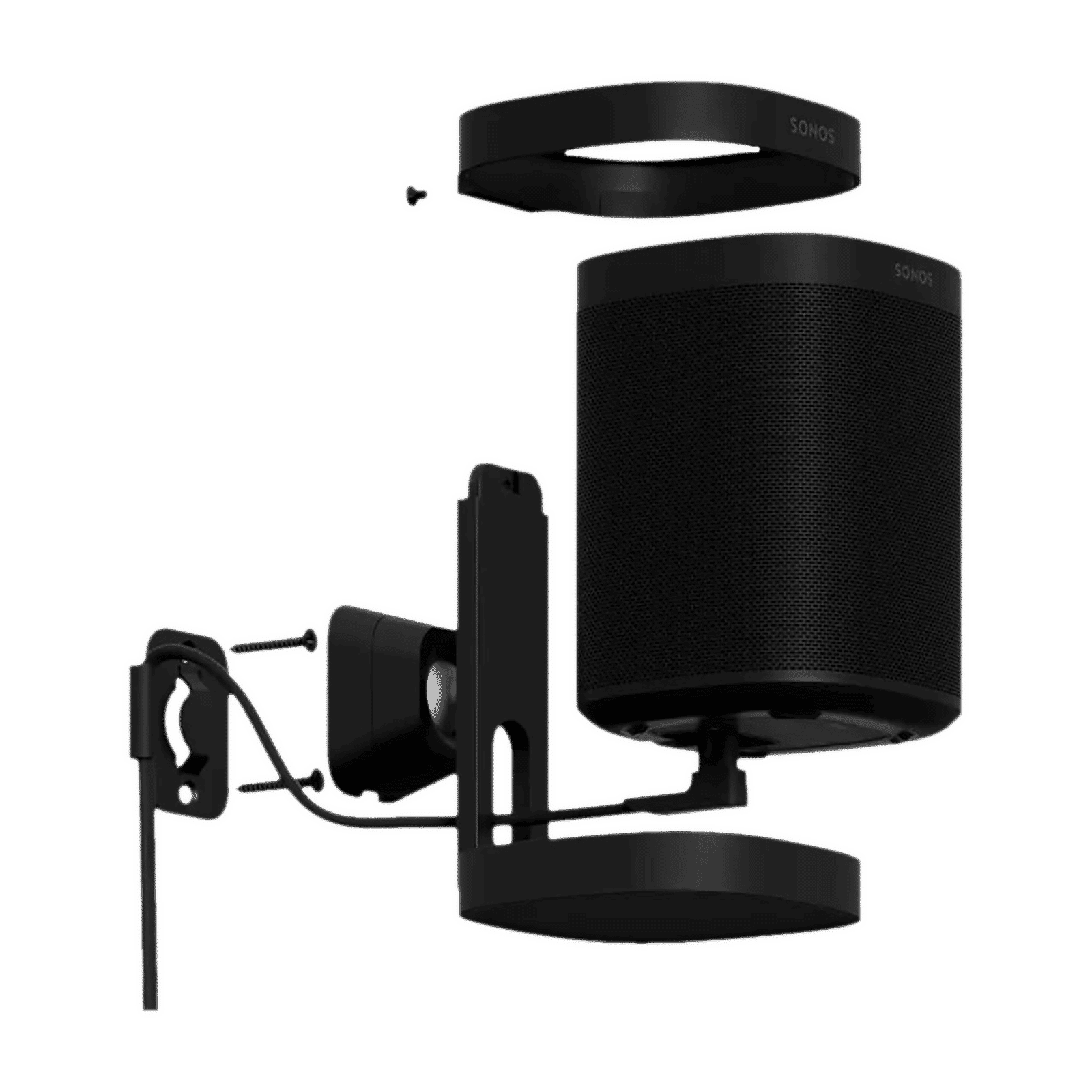 SONOS One Wall Mount (Swivels Up to 45 Degree, SNS-ONEWMP-BLK, Black) SONOS One Wall Mount (Swivels Up to 45 Degree, SNS-ONEWMP-BLK, Black)_3
