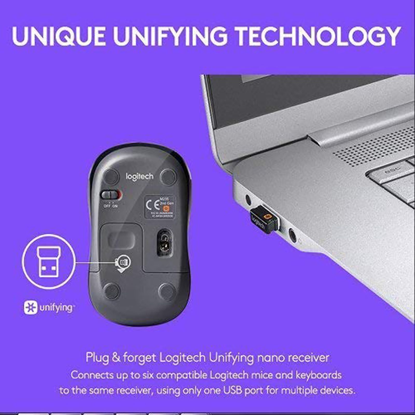 logitech M235 Wireless Optical Mouse (1000 DPI, 910-003392, Blue) logitech M235 Wireless Optical Mouse (1000 DPI, 910-003392, Blue)_6