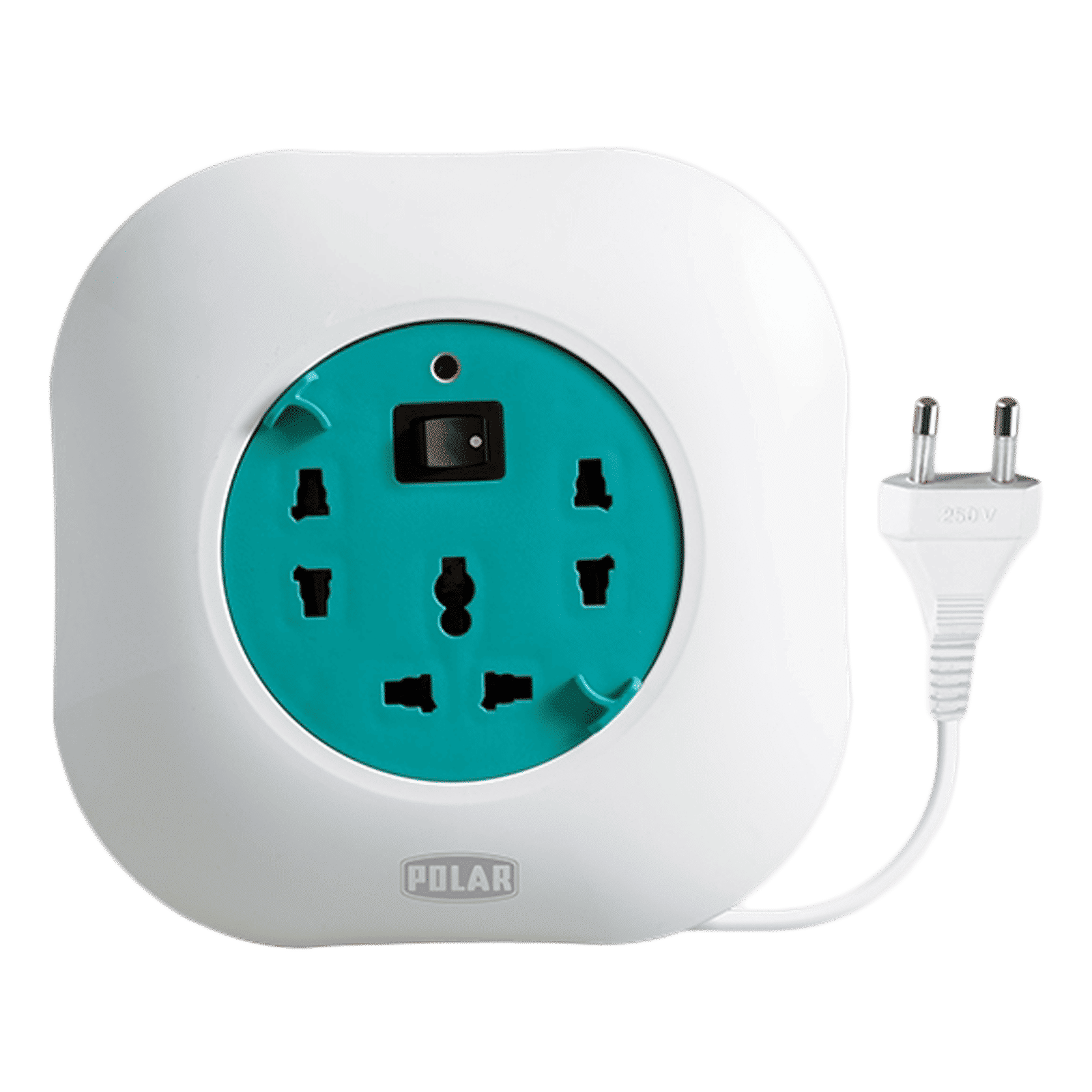 POLAR Plexus 3 Sockets Extention Board (4 Meters, Master Switch, PLER4M, White)_1