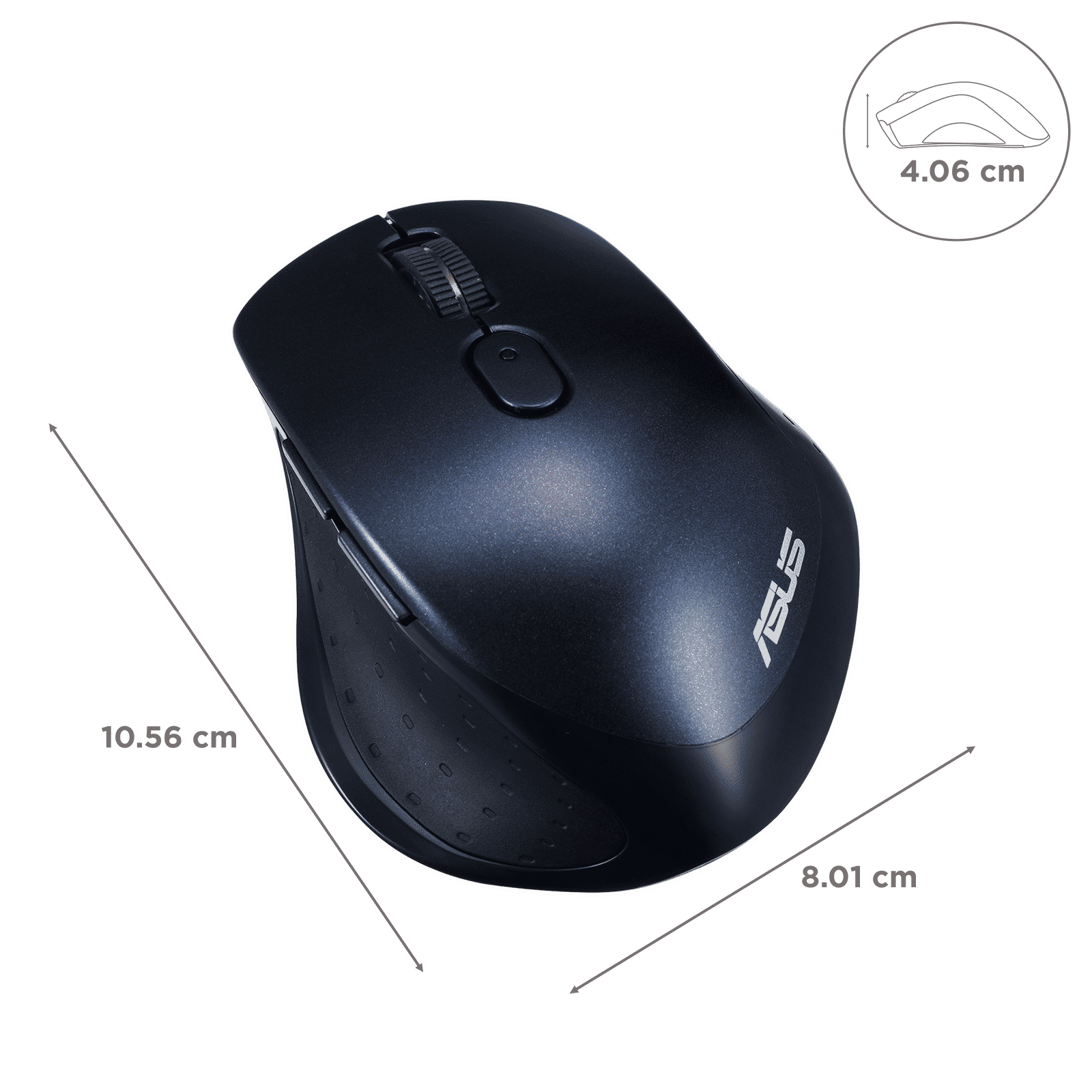 ASUS Silent MW203-BL Bluetooth 5.0 & 2.4GHz Wireless Optical Mouse with Vertical Scroll Wheel (2400 DPI Adjustable, Auto Sleep Mode, Blue)_3