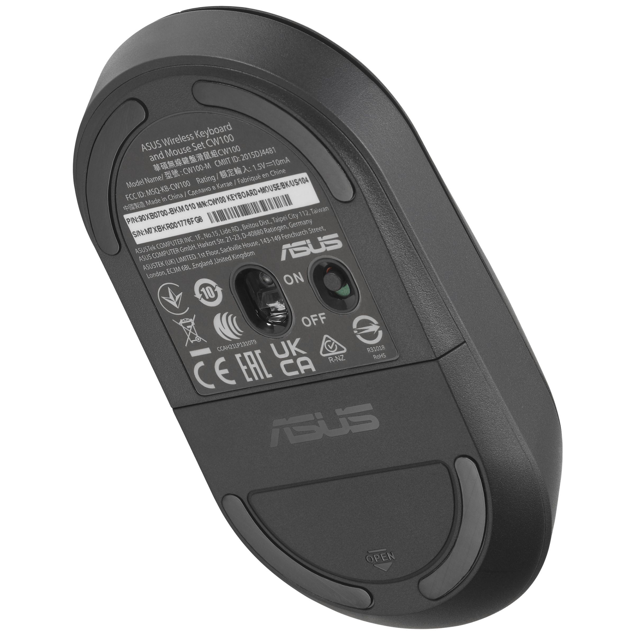 ASUS CW100 Wireless Keyboard and Mouse Combo (1600dpi, Laser-engraved keycaps, Black) ASUS CW100 Wireless Keyboard and Mouse Combo (1600dpi, Laser-engraved keycaps, Black)_7