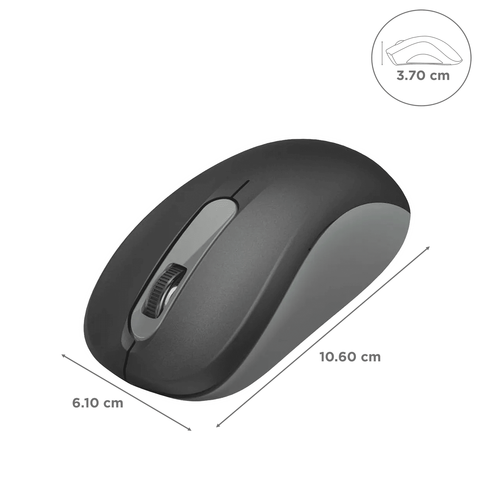 hama AMW-200 2.4GHz Wireless Optical Mouse with 3 Buttons (1600 DPI, Nano Receiver, Black) hama AMW-200 2.4GHz Wireless Optical Mouse with 3 Buttons (1600 DPI, Nano Receiver, Black)_3
