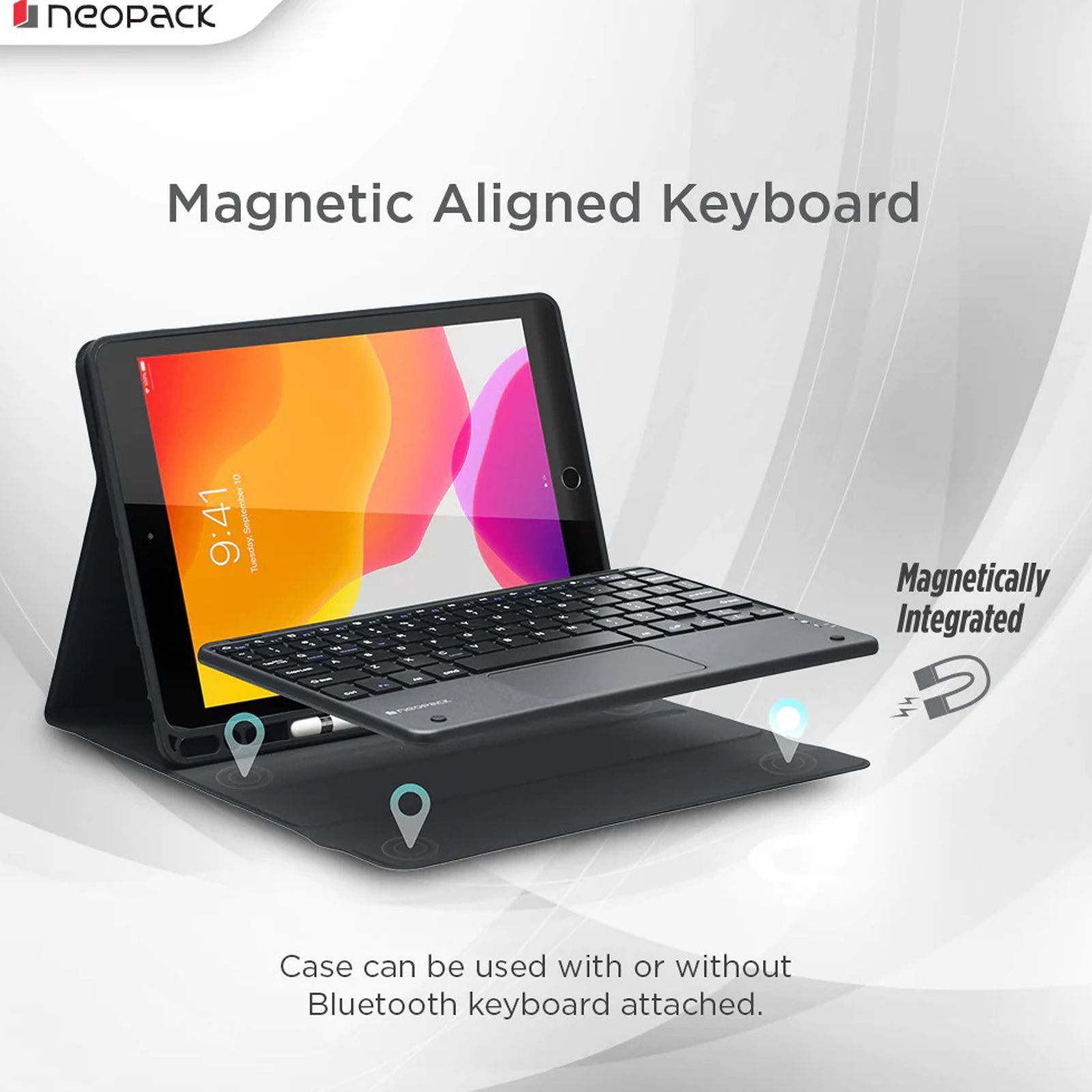 neopack Folio Case For Apple iPad 10.2 Inch(7th, 8th & 9th Gen) (Multi Vewing, Black)_6