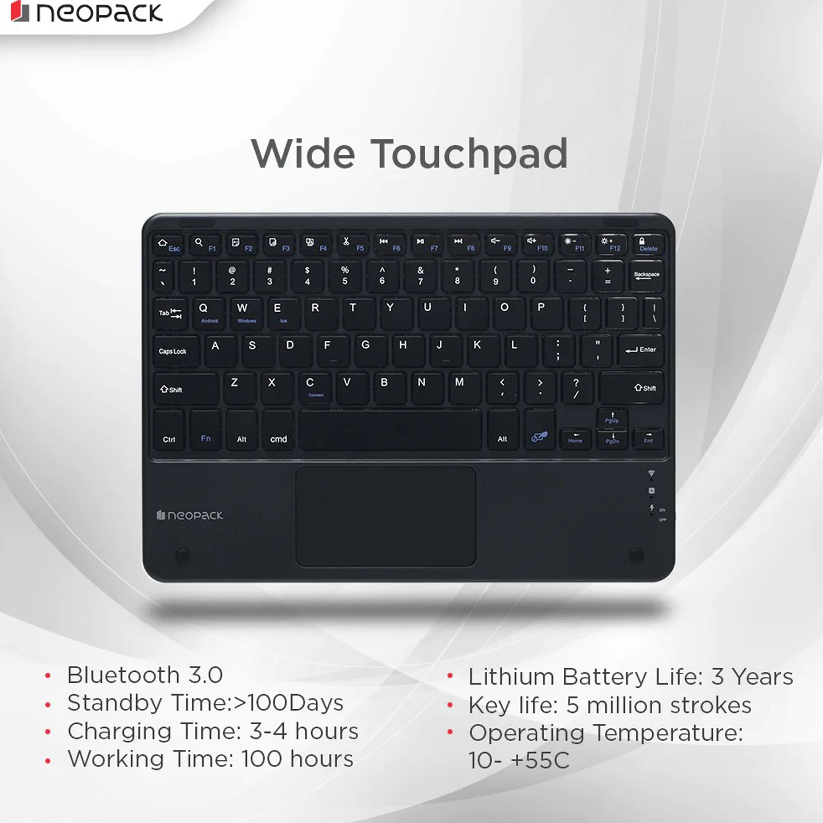 neopack Folio Case For Apple iPad 10.2 Inch(7th, 8th & 9th Gen) (Multi Vewing, Black)_7