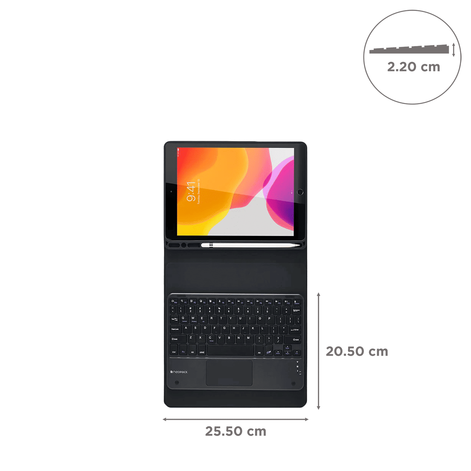 neopack Folio Case For Apple iPad 10.2 Inch(7th, 8th & 9th Gen) (Multi Vewing, Black)_2