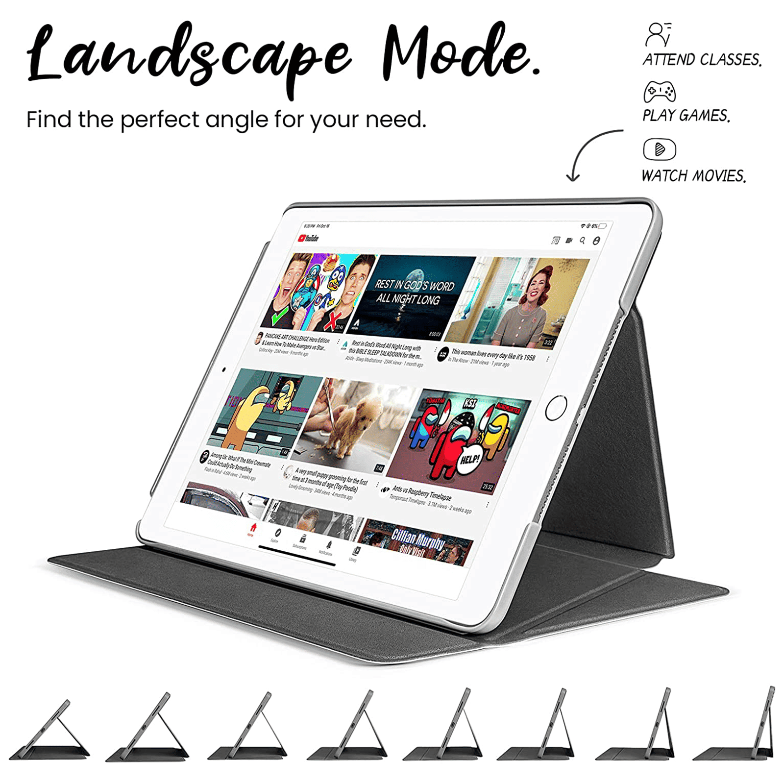 tomtoc Inspire B02 Hard Polyurethane Leather Flip Case for Apple iPad 10.2 Inch (Military Grade Protection, Avocado)_6