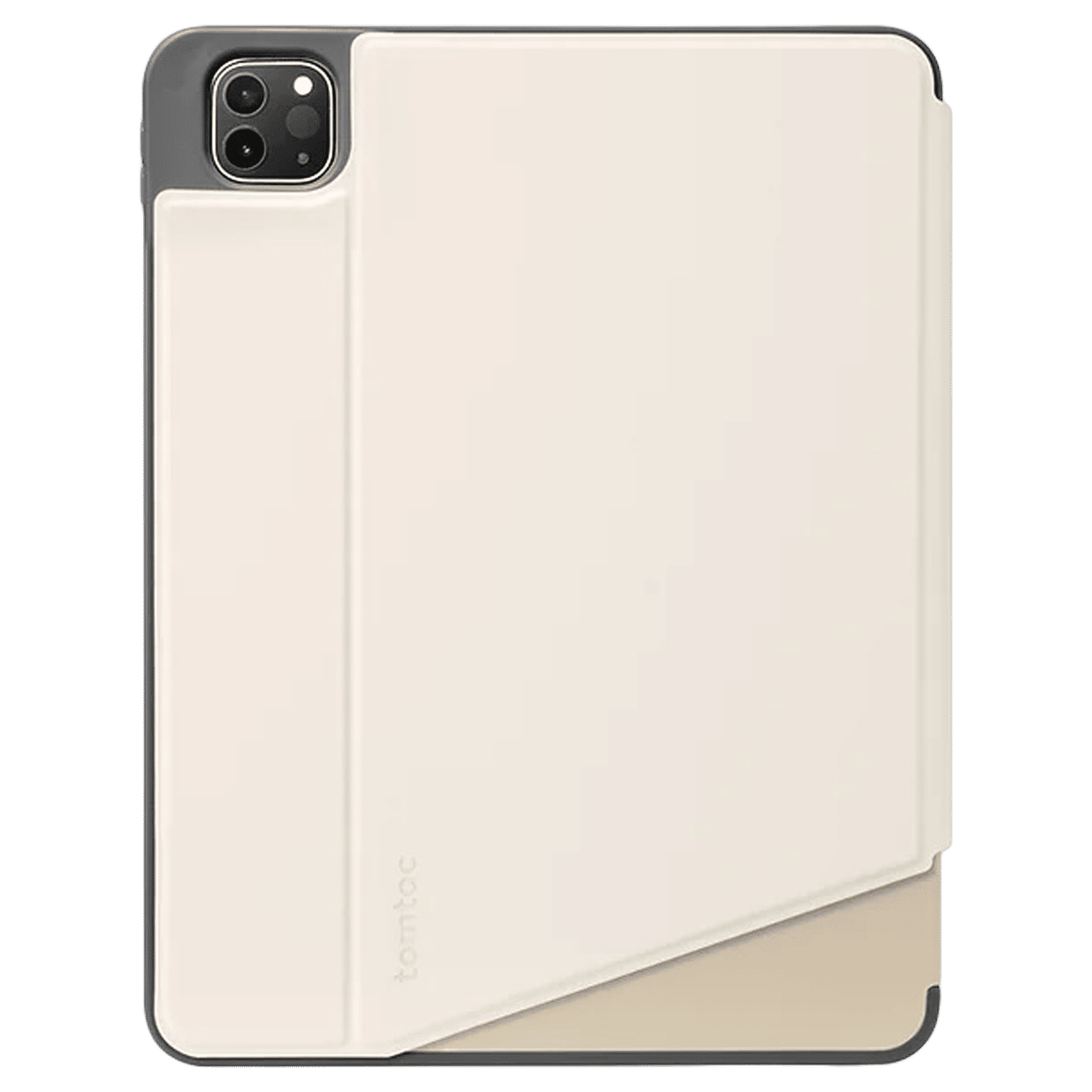 tomtoc Inspire B02 PU Leather Flip Case for Apple iPad 11 Inch (Military Grade Protection, Ivory White)_4