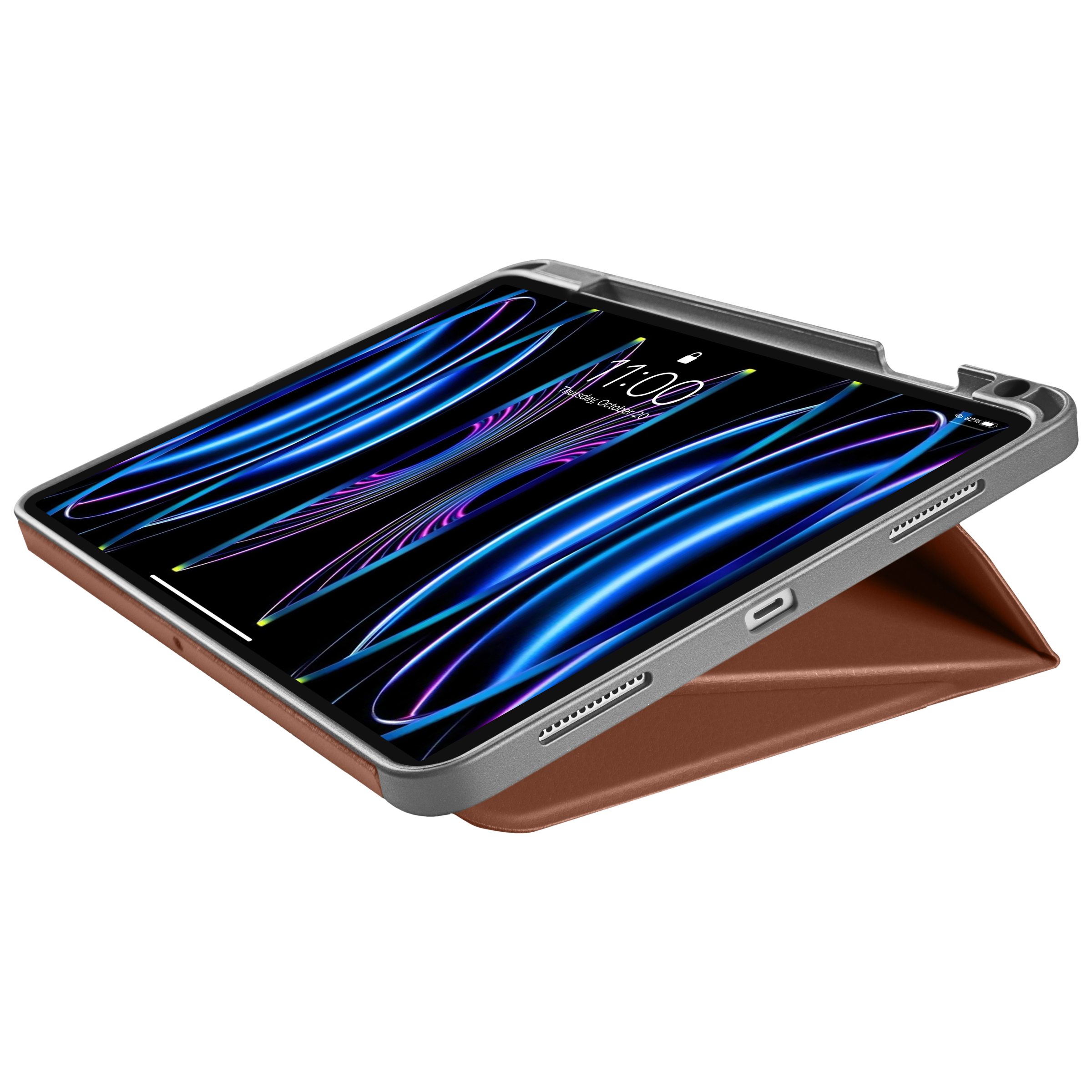 tomtoc Polyurethane Leather Flip Case for Apple iPad 11 Inch (Scratch Resistant, Caramel) tomtoc Polyurethane Leather Flip Case for Apple iPad 11 Inch (Scratch Resistant, Caramel)_3