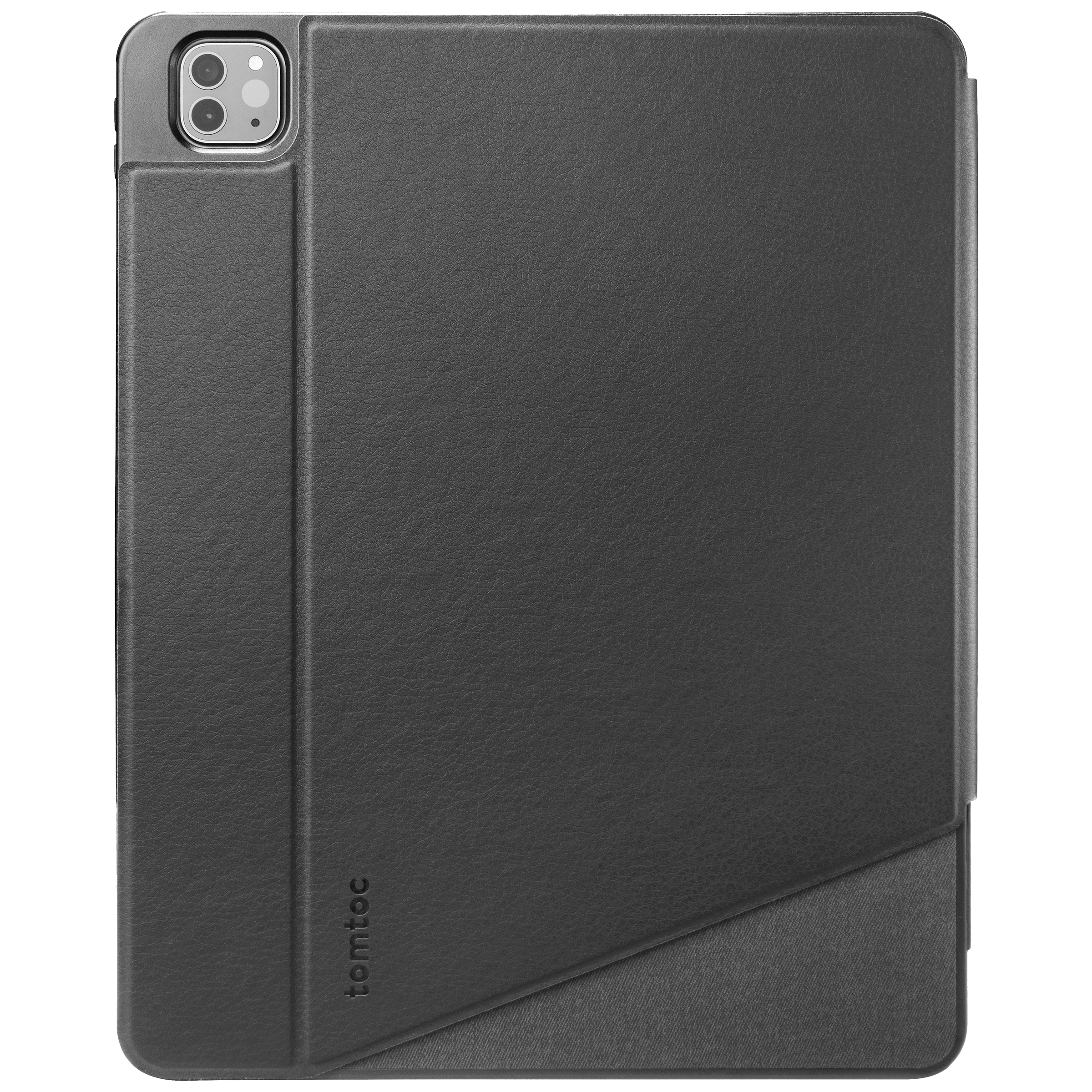 tomtoc Inspire B02 PU Leather Flip Case for Apple iPad 12.9 Inch (Military Grade Protection, Black)_3