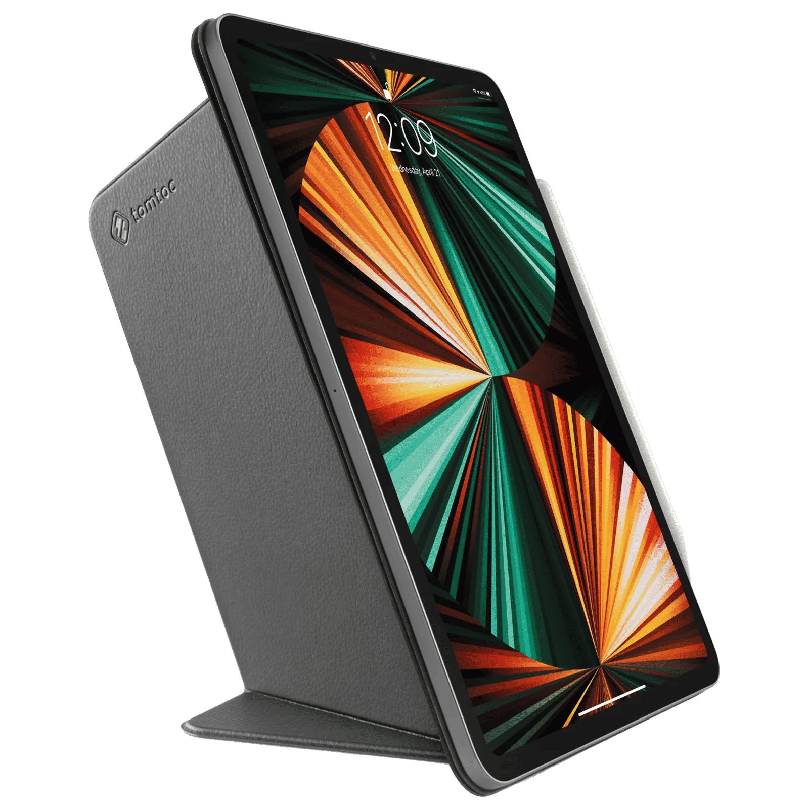 tomtoc Inspire B02 PU Leather Flip Cover for Apple iPad 10.9, 11 Inch (Military Grade Protection, Black)_4