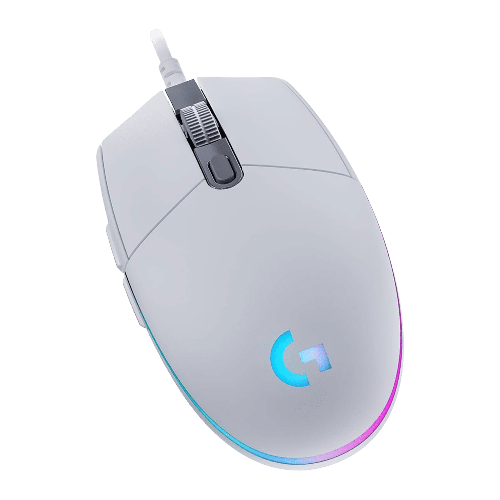 logitech G203 Wired Mouse with Customizable Buttons (8000 DPI, LED Lights, White)_3