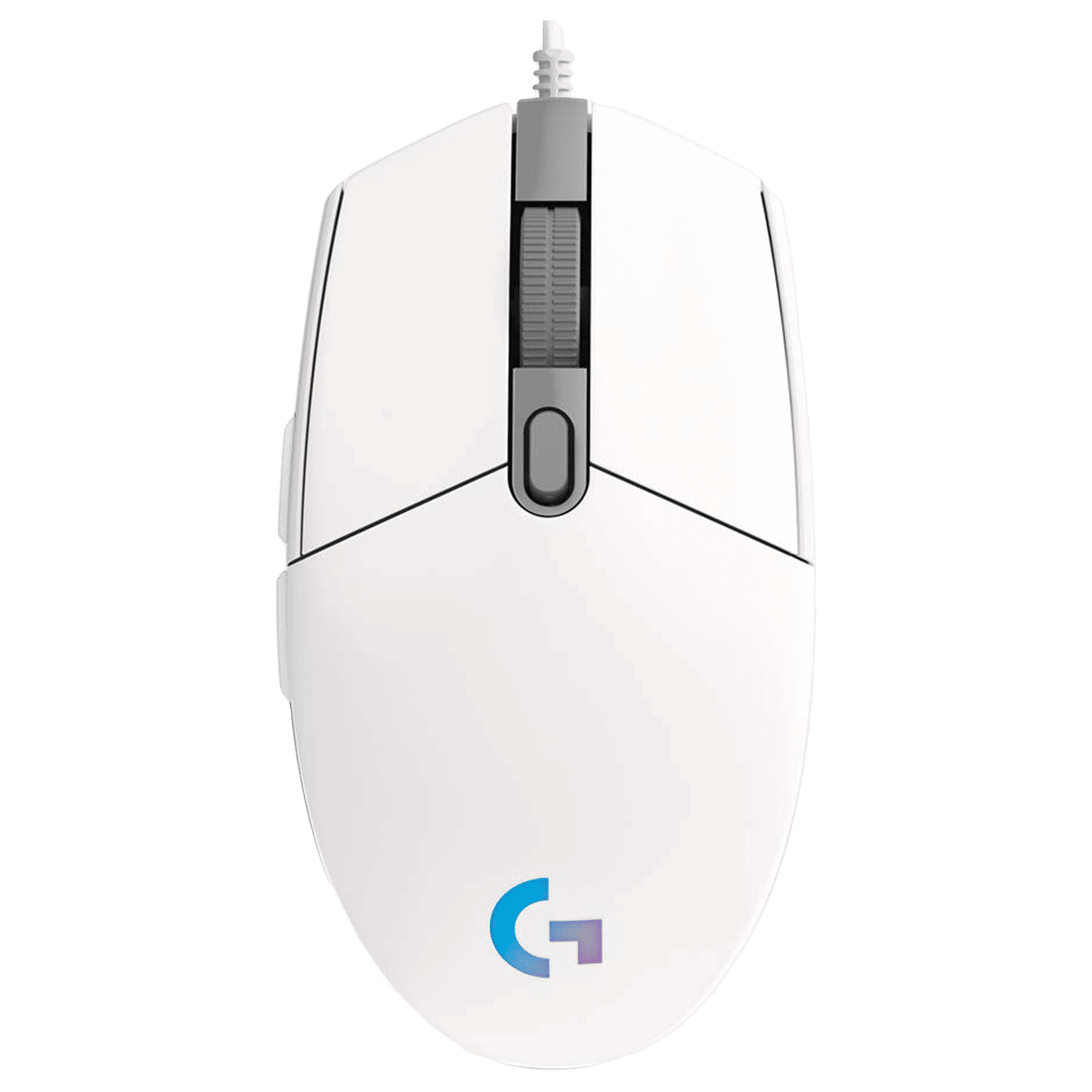 logitech G203 Wired Mouse with Customizable Buttons (8000 DPI, LED Lights, White)_1
