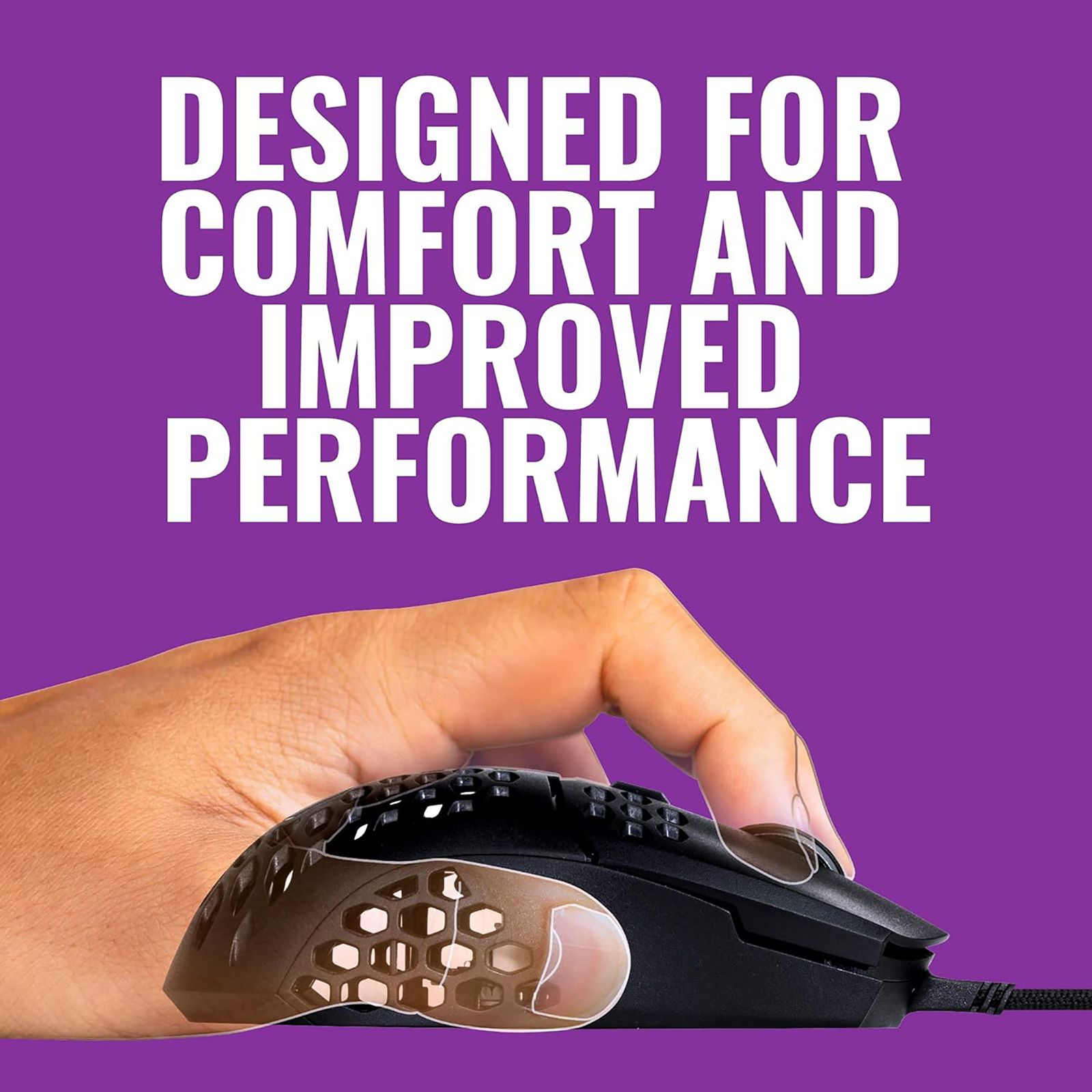 Cooler Master MM-710-KKOL1 Wired Gaming Mouse with Omron Switches (16000 DPI Adjustable, Ambidextrous Design, Matte Black) _11