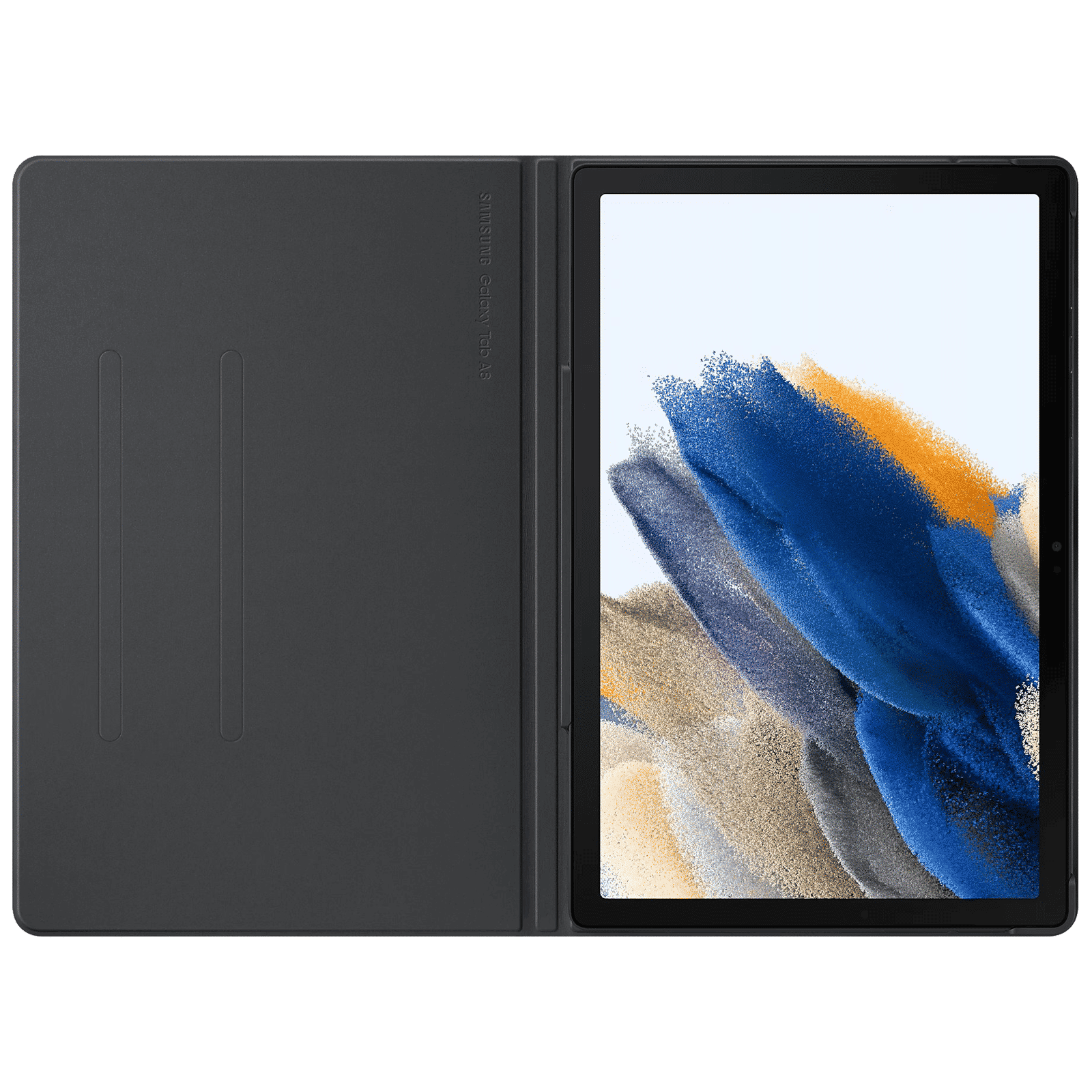 SAMSUNG EF-BX200PJEGIN Flip Cover for Galaxy Tab A8 (Sleek Design, Dark Gray)_5