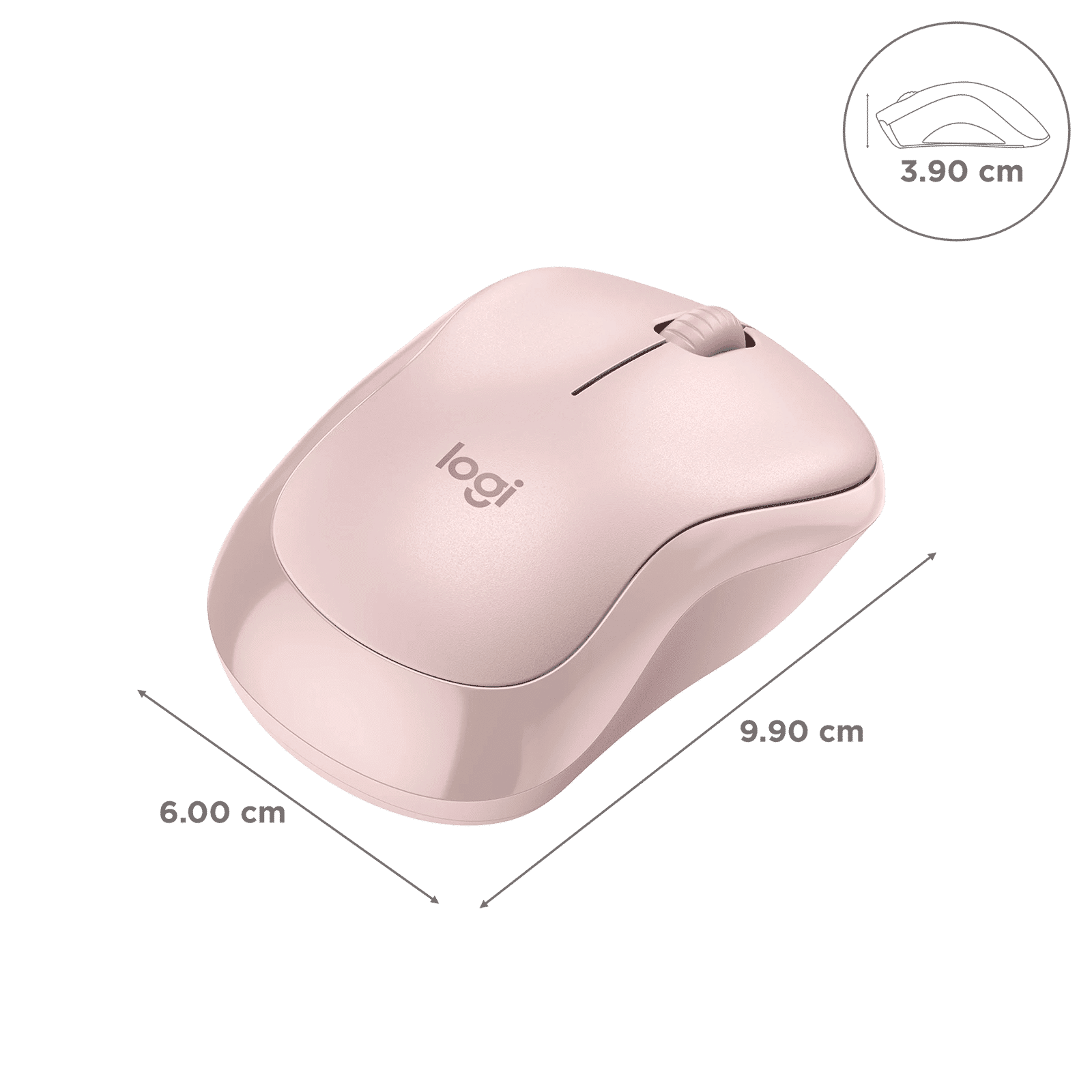 logitech M240 Bluetooth Wireless Optical Mouse (4000 DPI Adjustable, Sensor Technology, Rose)_3