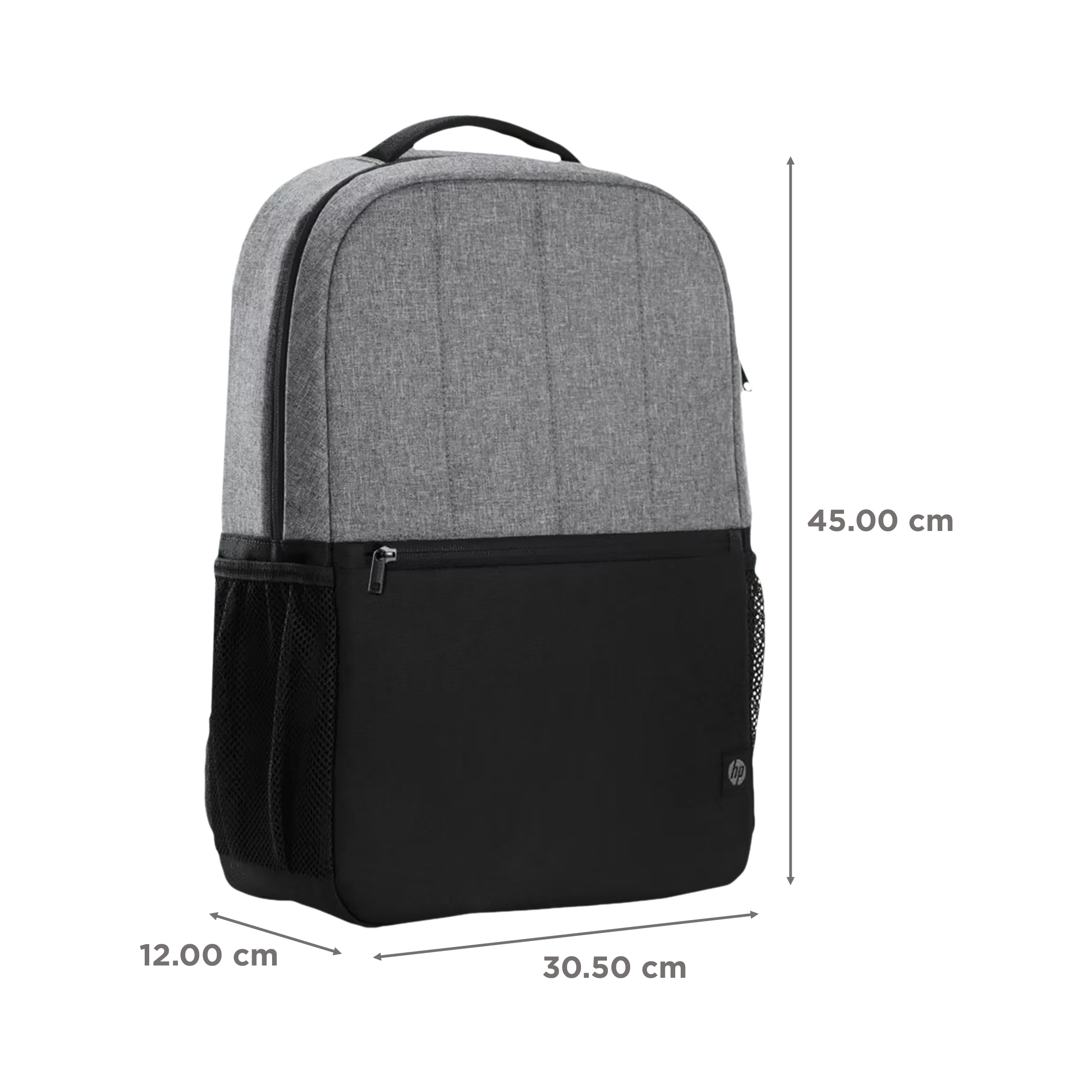 HP 320 Polyester Laptop Backpack for 15.6 Inch Laptop (21 L, Padded Back Panel, Black Grey)_3