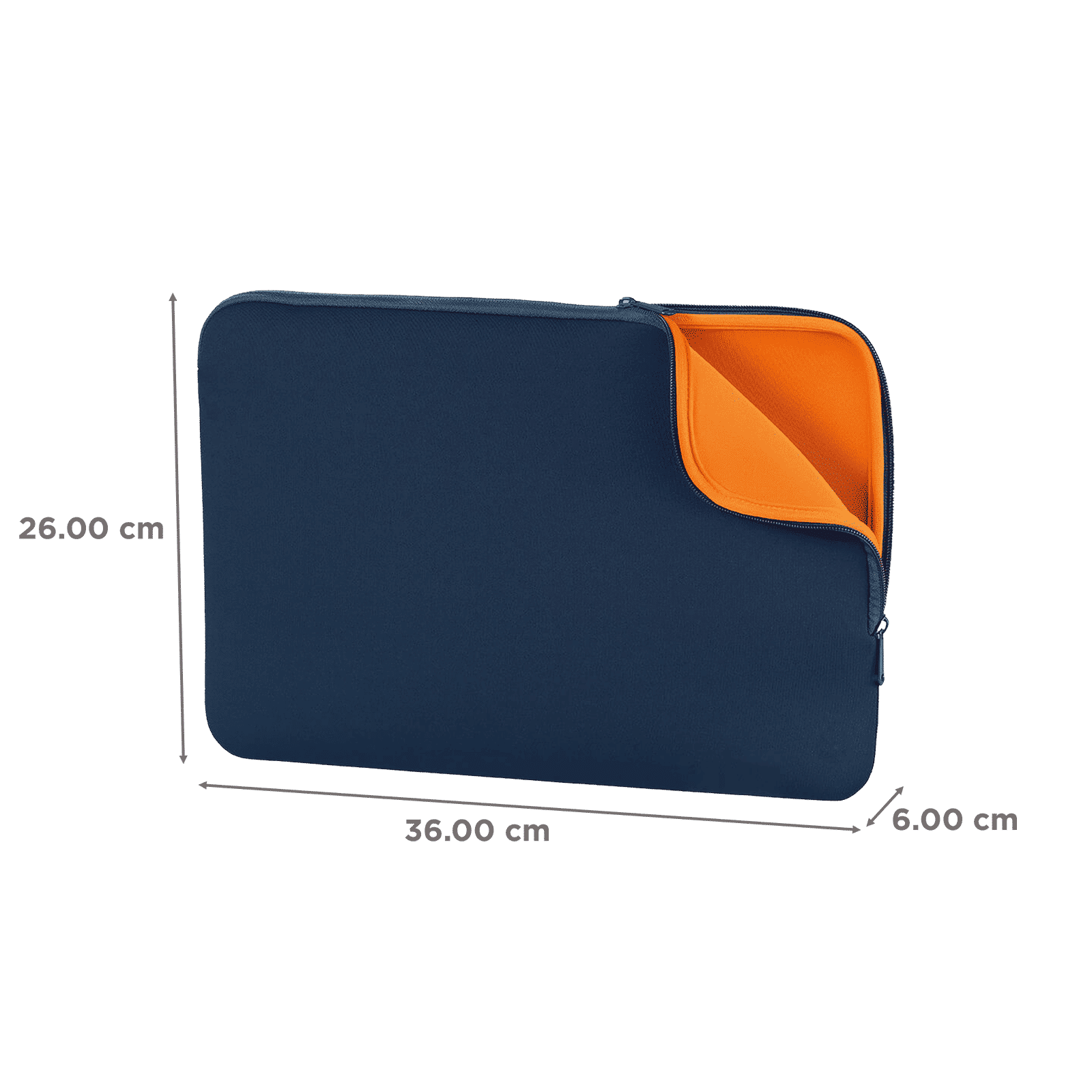 HYPHEN Polyester Laptop Sleeve for 14 Inch Laptop (One Spacious Compartment, Blue) HYPHEN Polyester Laptop Sleeve for 14 Inch Laptop (One Spacious Compartment, Blue)_2