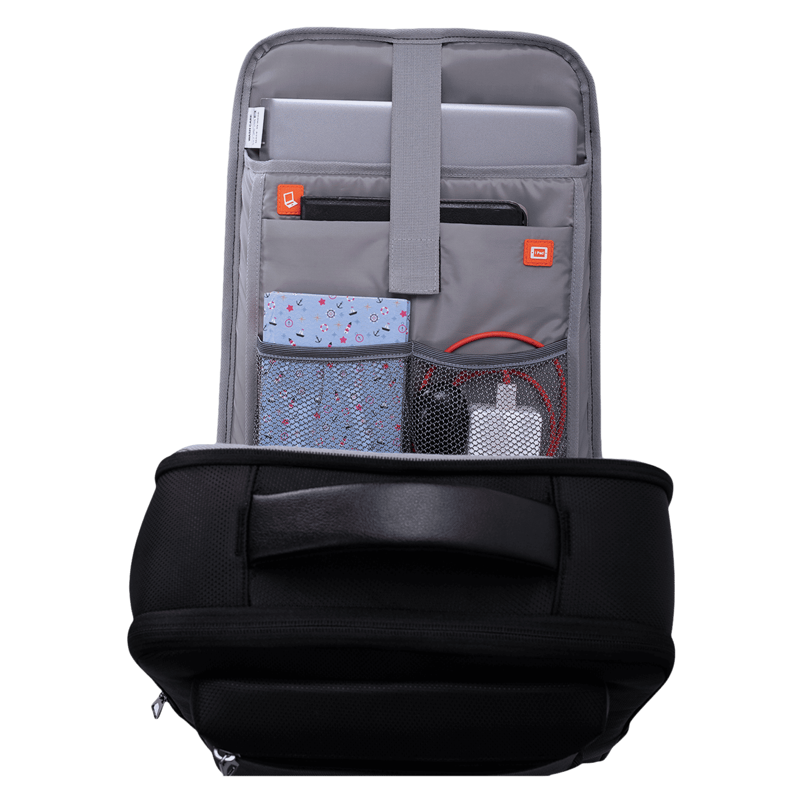 Croma 23 Litres Polyester Fabric Backpack(Anti Theft Compartment, Black)_6