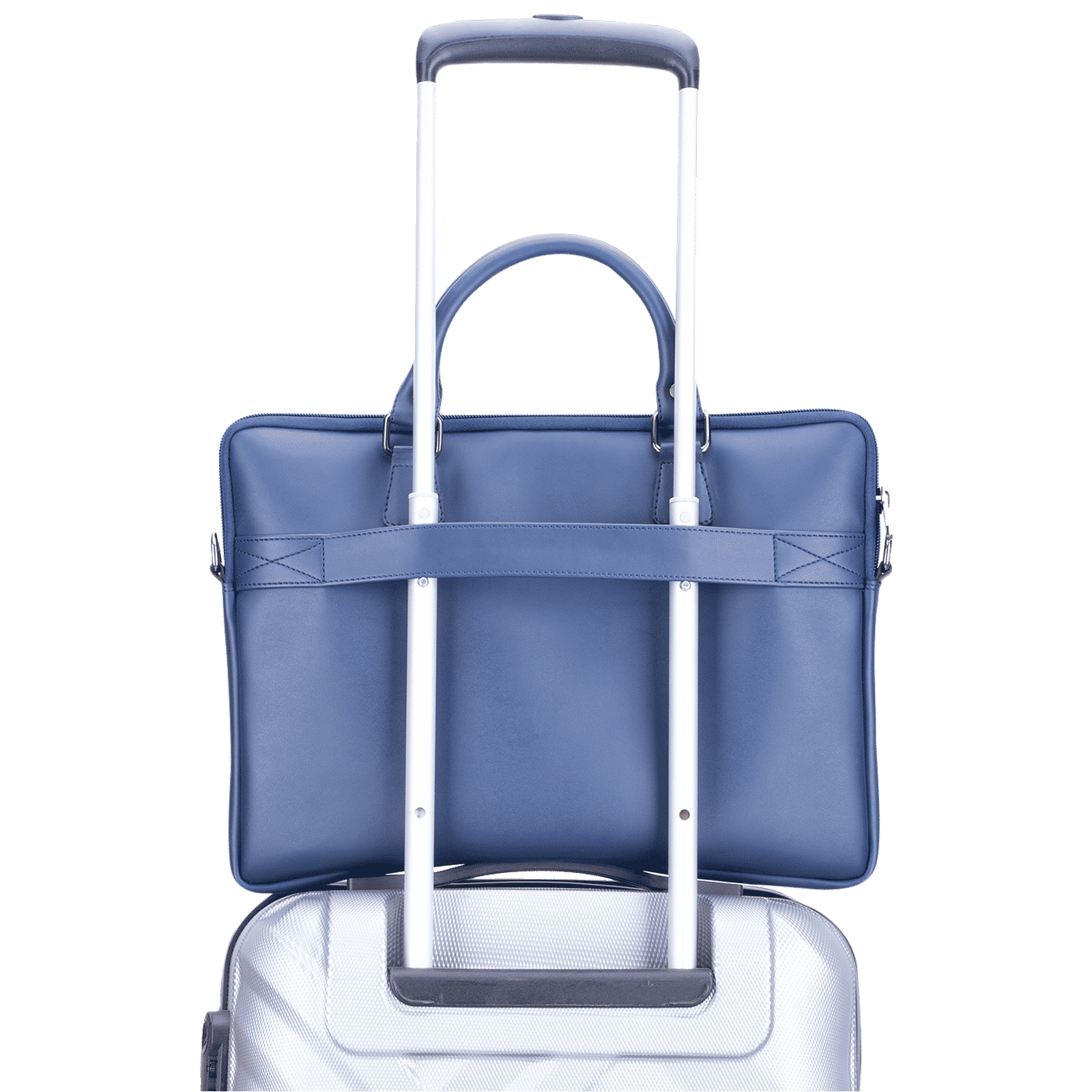 Croma Polyurethane Leather Sling Bag for 14 Inch Laptop (Water Resistant, Blue) Croma Polyurethane Leather Sling Bag for 14 Inch Laptop (Water Resistant, Blue)_8