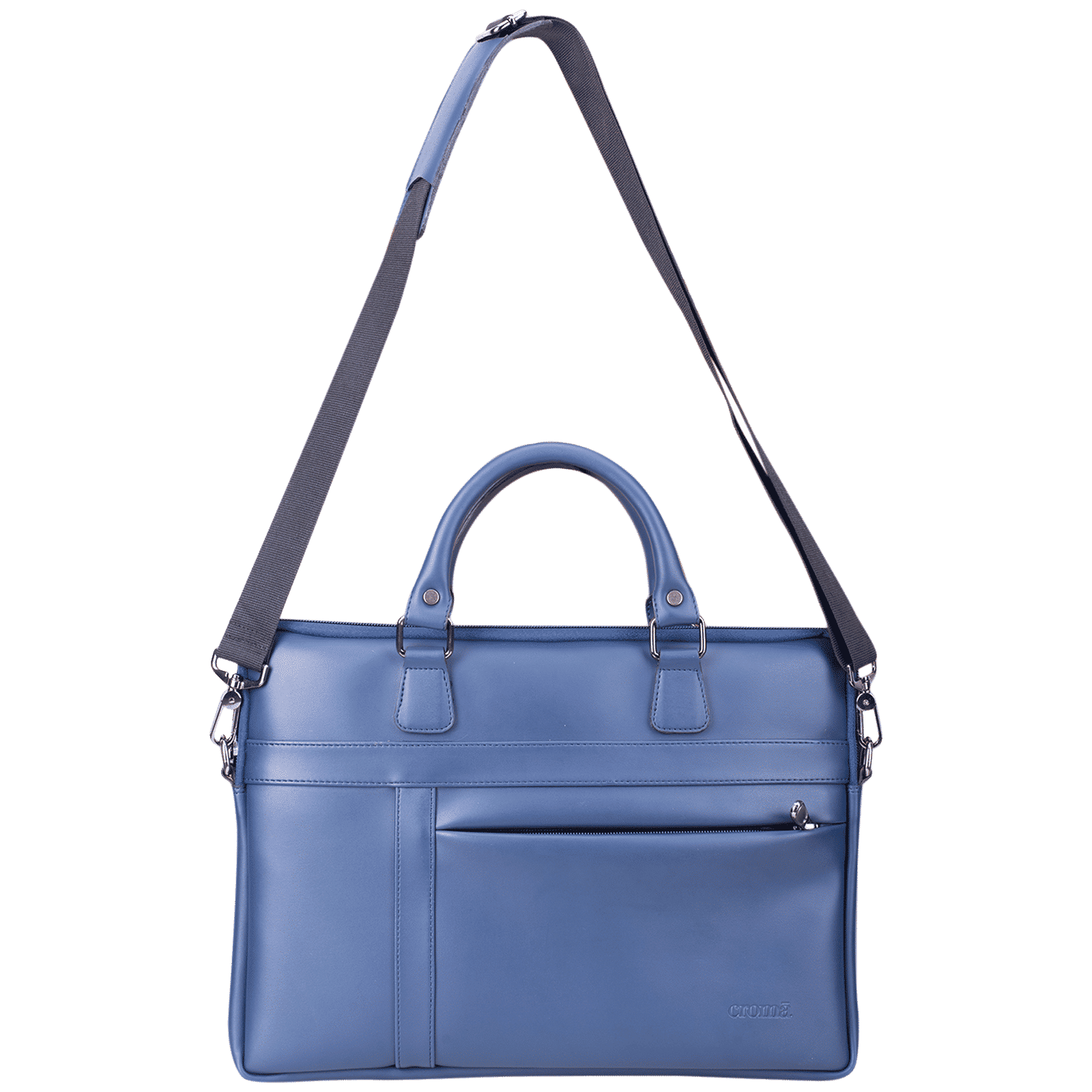 Croma Polyurethane Leather Sling Bag for 14 Inch Laptop (Water Resistant, Blue) Croma Polyurethane Leather Sling Bag for 14 Inch Laptop (Water Resistant, Blue)_9