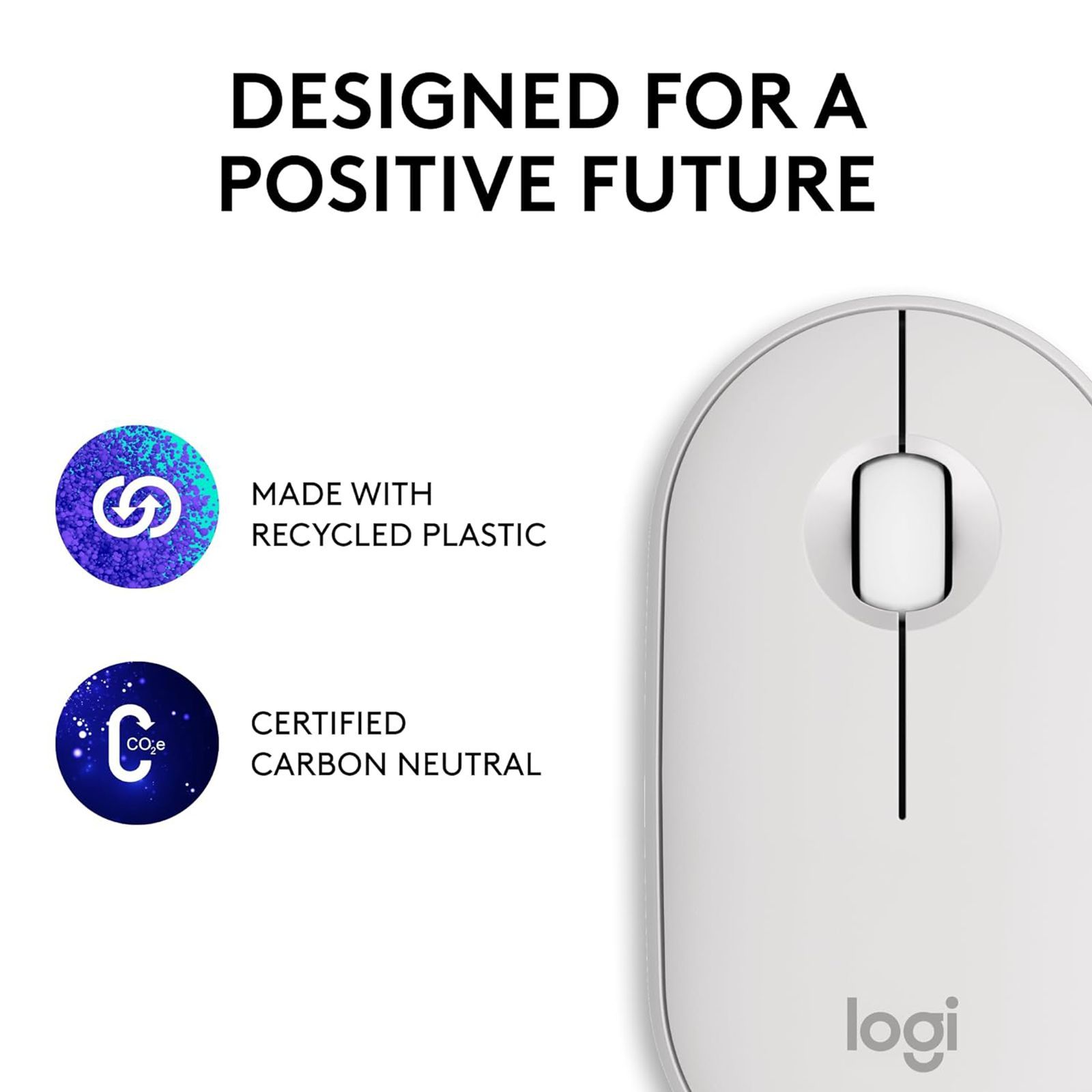 logitech Pebble Mouse 2 Wireless Optical Mouse with Silent Click Buttons (1000 DPI, Ultra Portable, Tonal White)_13