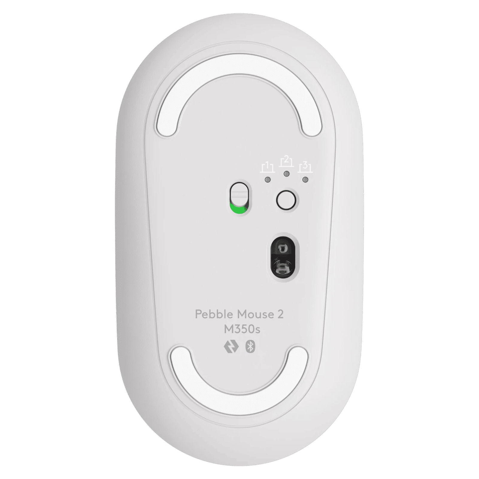 logitech Pebble Mouse 2 Wireless Optical Mouse with Silent Click Buttons (1000 DPI, Ultra Portable, Tonal White)_7