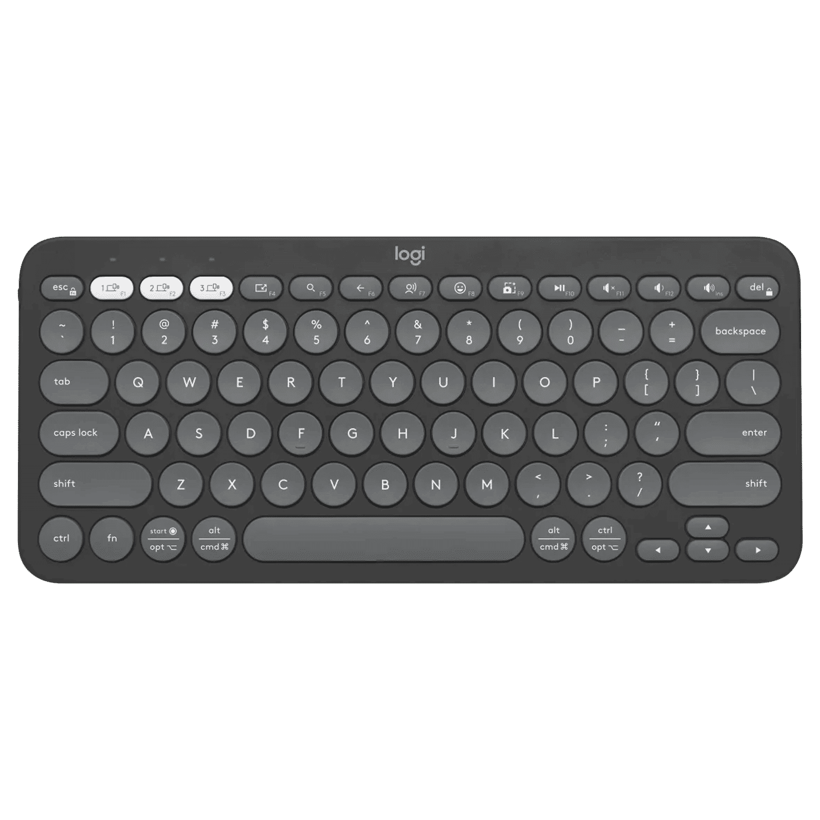 logitech Pebble Keys 2 Bluetooth Wireless Keyboard with Multi Device Pairing (10 Customizable Keys, Tonal Graphite) logitech Pebble Keys 2 Bluetooth Wireless Keyboard with Multi Device Pairing (10 Customizable Keys, Tonal Graphite)_1