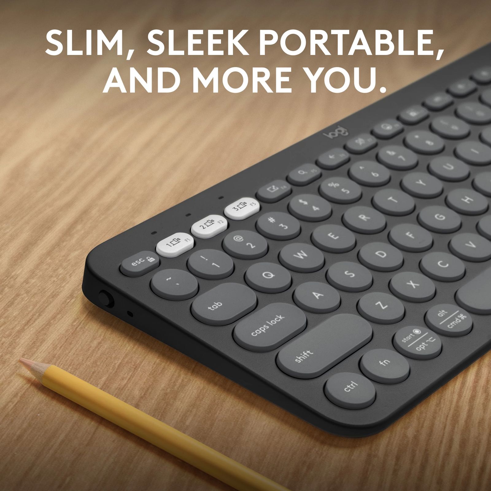 logitech Pebble Keys 2 Bluetooth Wireless Keyboard with Multi Device Pairing (10 Customizable Keys, Tonal Graphite) logitech Pebble Keys 2 Bluetooth Wireless Keyboard with Multi Device Pairing (10 Customizable Keys, Tonal Graphite)_9