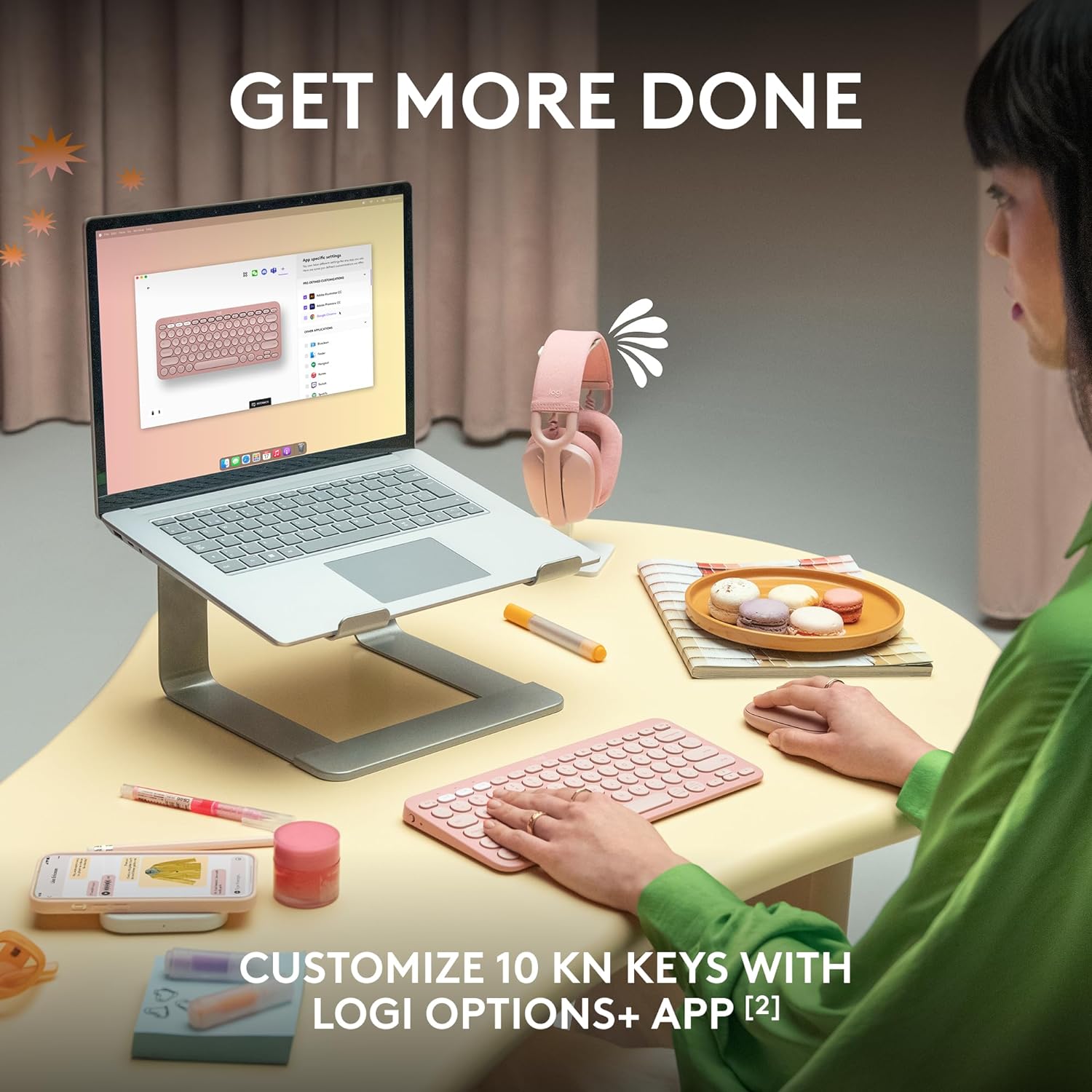 logitech Pebble Keys 2 Bluetooth Wireless Keyboard with Multi Device Pairing (10 Customizable Keys, Tonal Graphite) logitech Pebble Keys 2 Bluetooth Wireless Keyboard with Multi Device Pairing (10 Customizable Keys, Tonal Graphite)_7