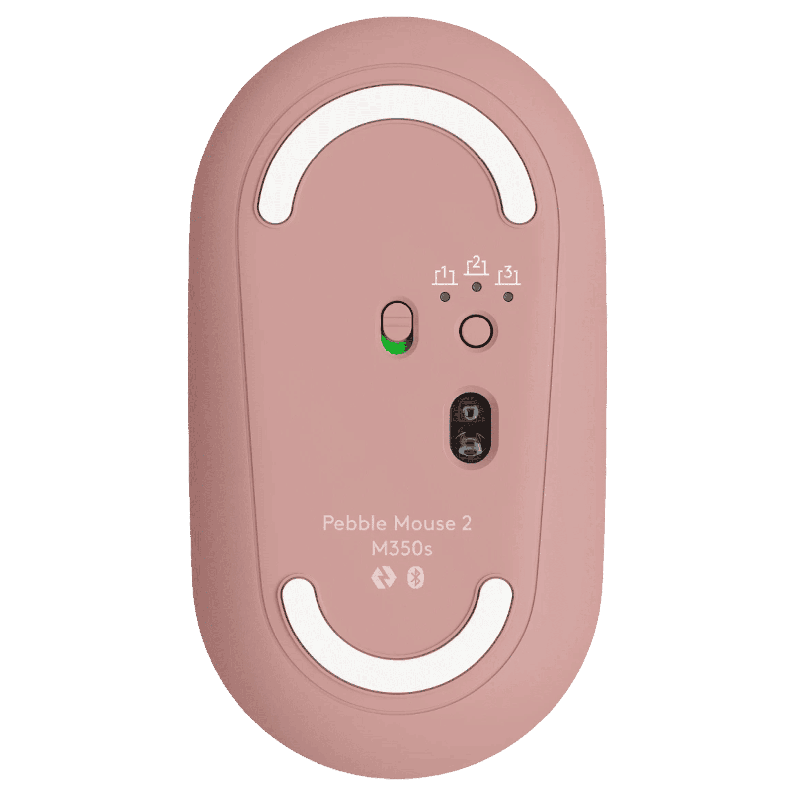 logitech Pebble Mouse 2 Wireless Optical Mouse with Silent Click Buttons (1000 DPI, Ultra Portable, Tonal Rose)_7