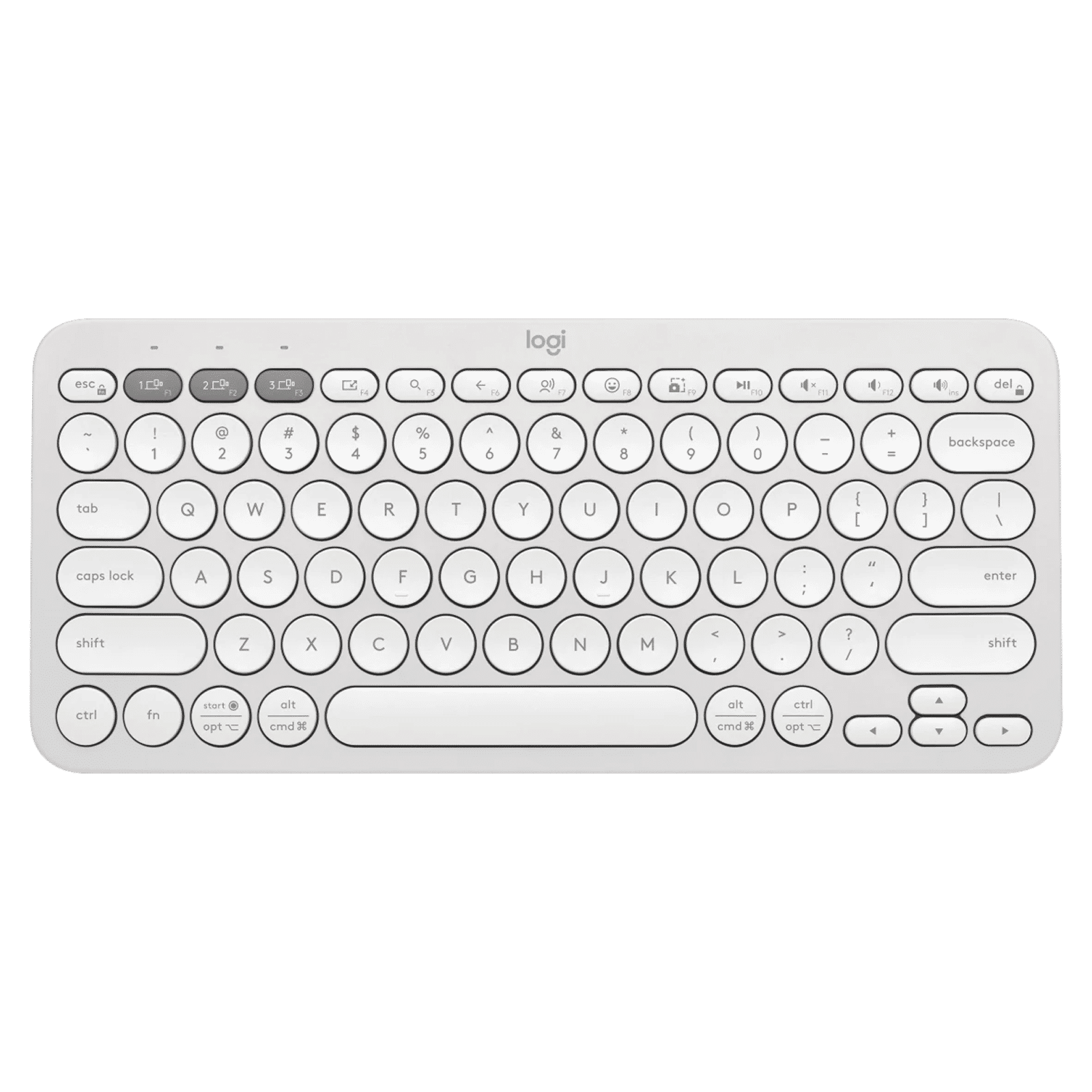 logitech Pebble Keys 2 Bluetooth Wireless Keyboard with Multi Device Pairing (10 Customizable Keys, Tonal White) logitech Pebble Keys 2 Bluetooth Wireless Keyboard with Multi Device Pairing (10 Customizable Keys, Tonal White)_1