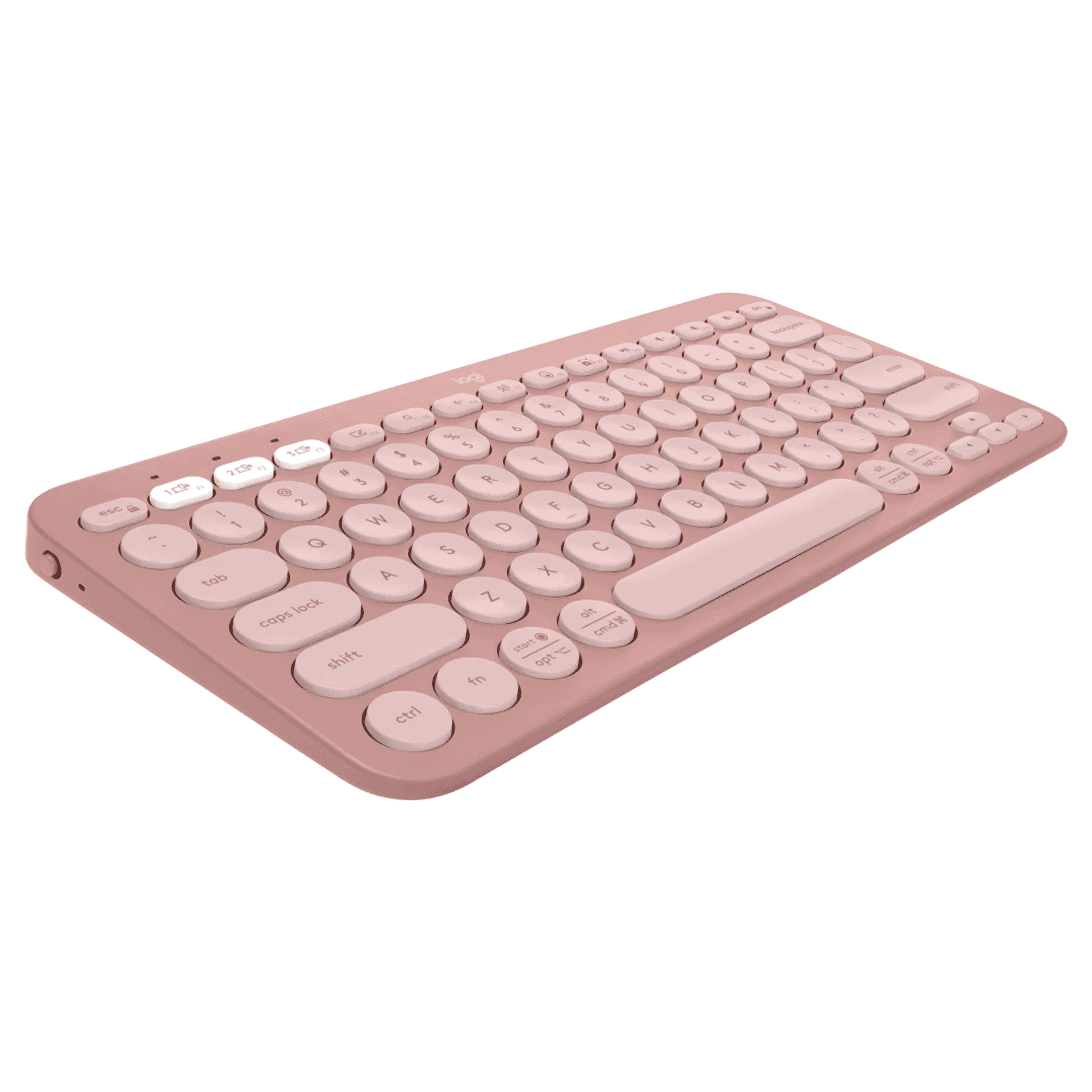 logitech Pebble Keys 2 Bluetooth Wireless Keyboard with Multi Device Pairing (10 Customizable Keys, Tonal Rose) logitech Pebble Keys 2 Bluetooth Wireless Keyboard with Multi Device Pairing (10 Customizable Keys, Tonal Rose)_4