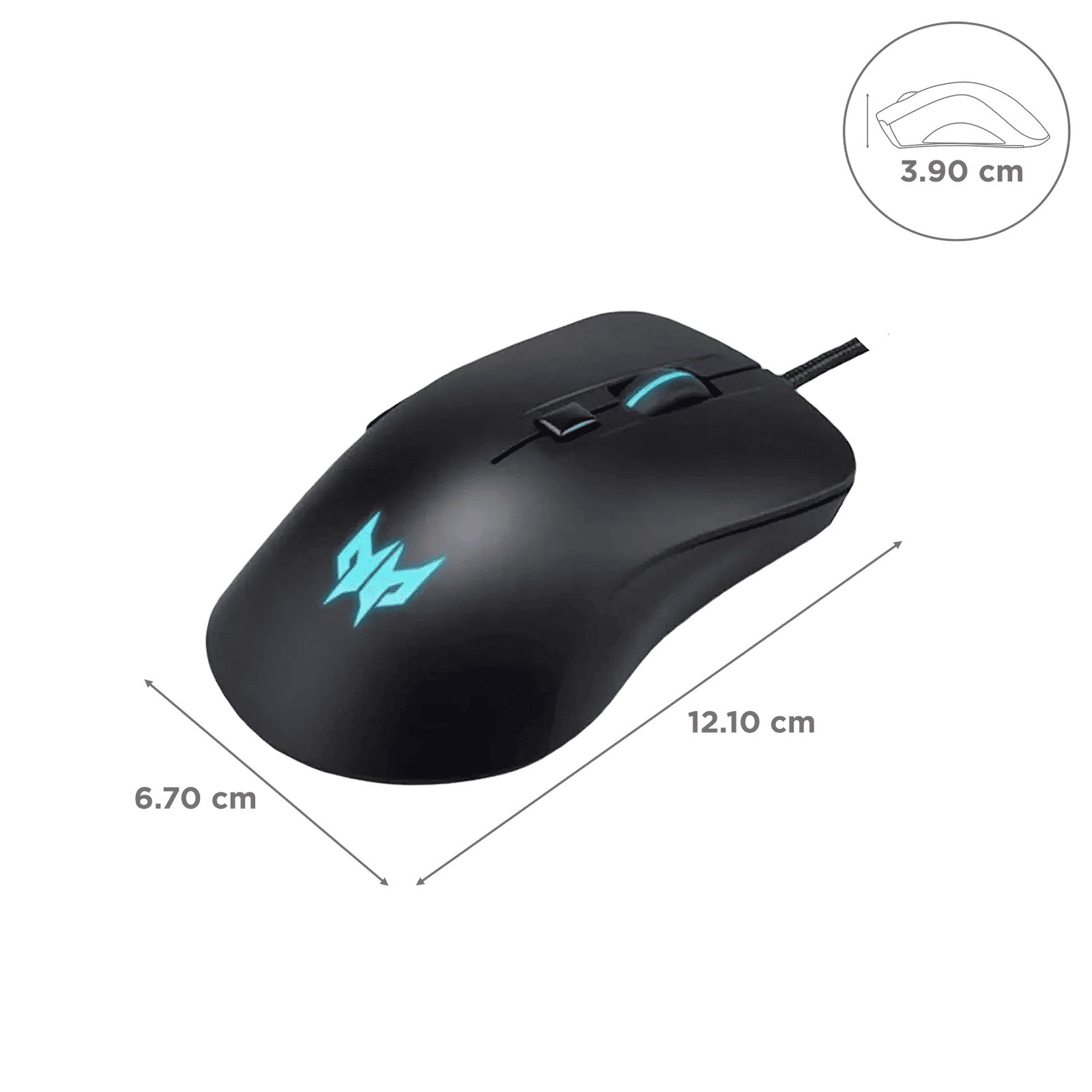 acer Predator Cestus 310 Wired Optical Mouse with 4 Preset Color Settings (4200 DPI, 10 Million Clicks, Black) acer Predator Cestus 310 Wired Optical Mouse with 4 Preset Color Settings (4200 DPI, 10 Million Clicks, Black)_3