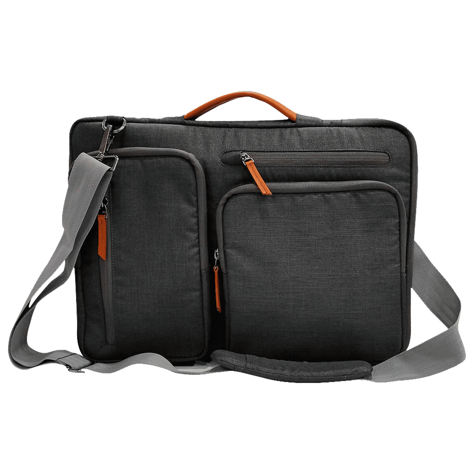 Croma Polyester Fabric Sling Bag for 15.6 Inch Laptop (5.7 L, Water Resistant, Grey)_7