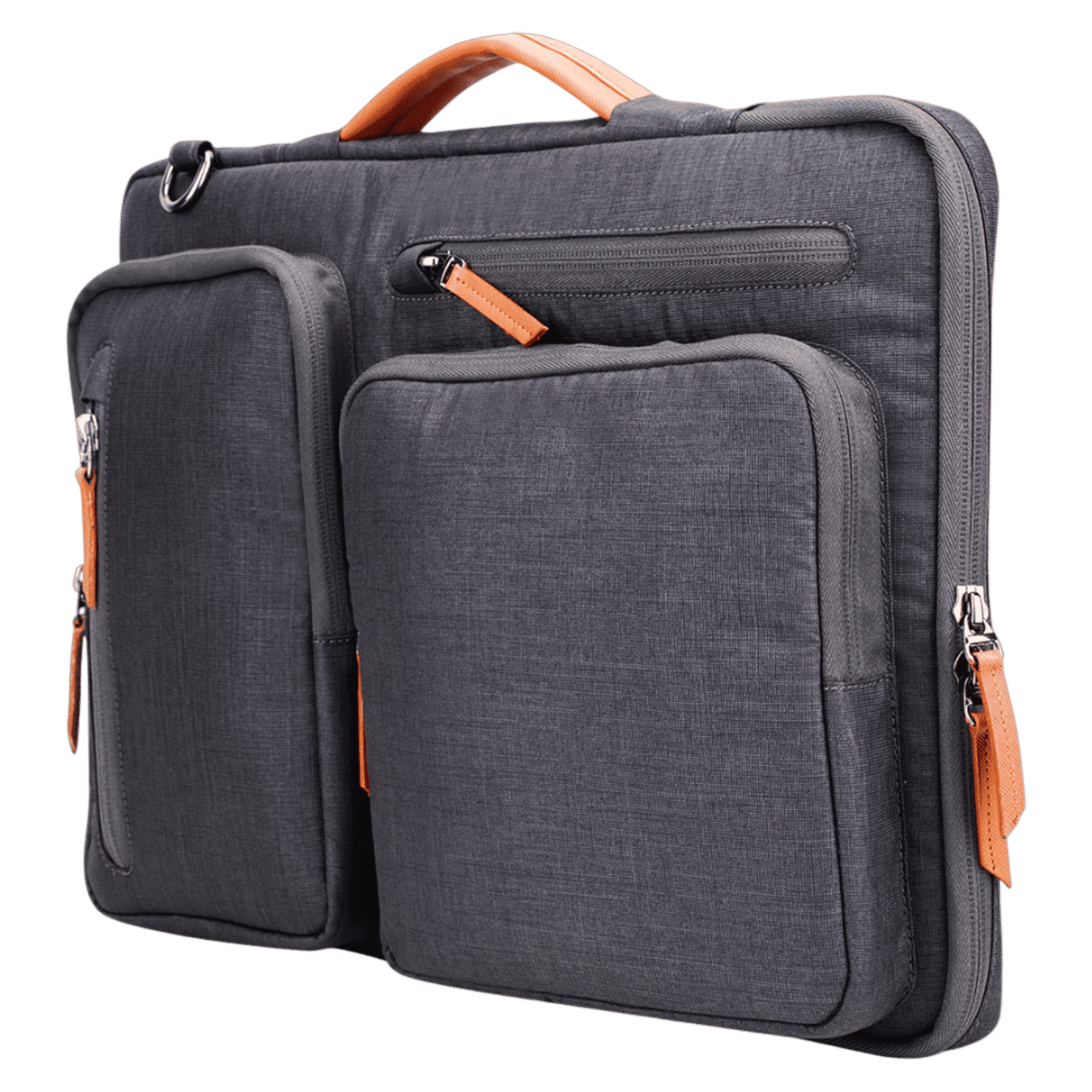 Croma Polyester Fabric Sling Bag for 15.6 Inch Laptop (5.7 L, Water Resistant, Grey)_5