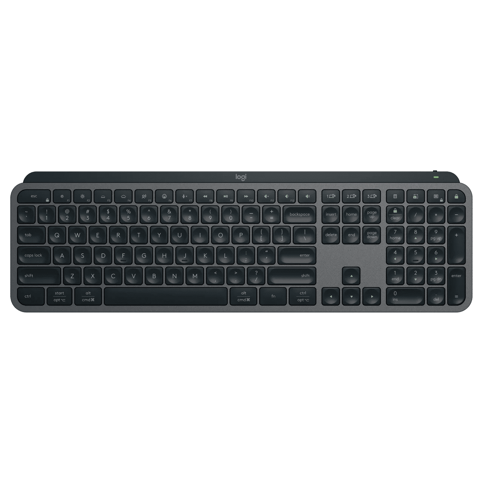 logitech MX KEYS S Rechargeable Bluetooth Wireless Keyboard with Backlit Keys (Automate Repetitive Tasks, Graphite) logitech MX KEYS S Rechargeable Bluetooth Wireless Keyboard with Backlit Keys (Automate Repetitive Tasks, Graphite)_1