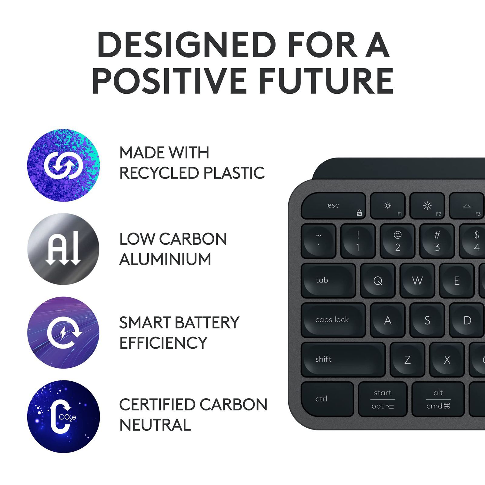 logitech MX KEYS S Rechargeable Bluetooth Wireless Keyboard with Backlit Keys (Automate Repetitive Tasks, Graphite) logitech MX KEYS S Rechargeable Bluetooth Wireless Keyboard with Backlit Keys (Automate Repetitive Tasks, Graphite)_11