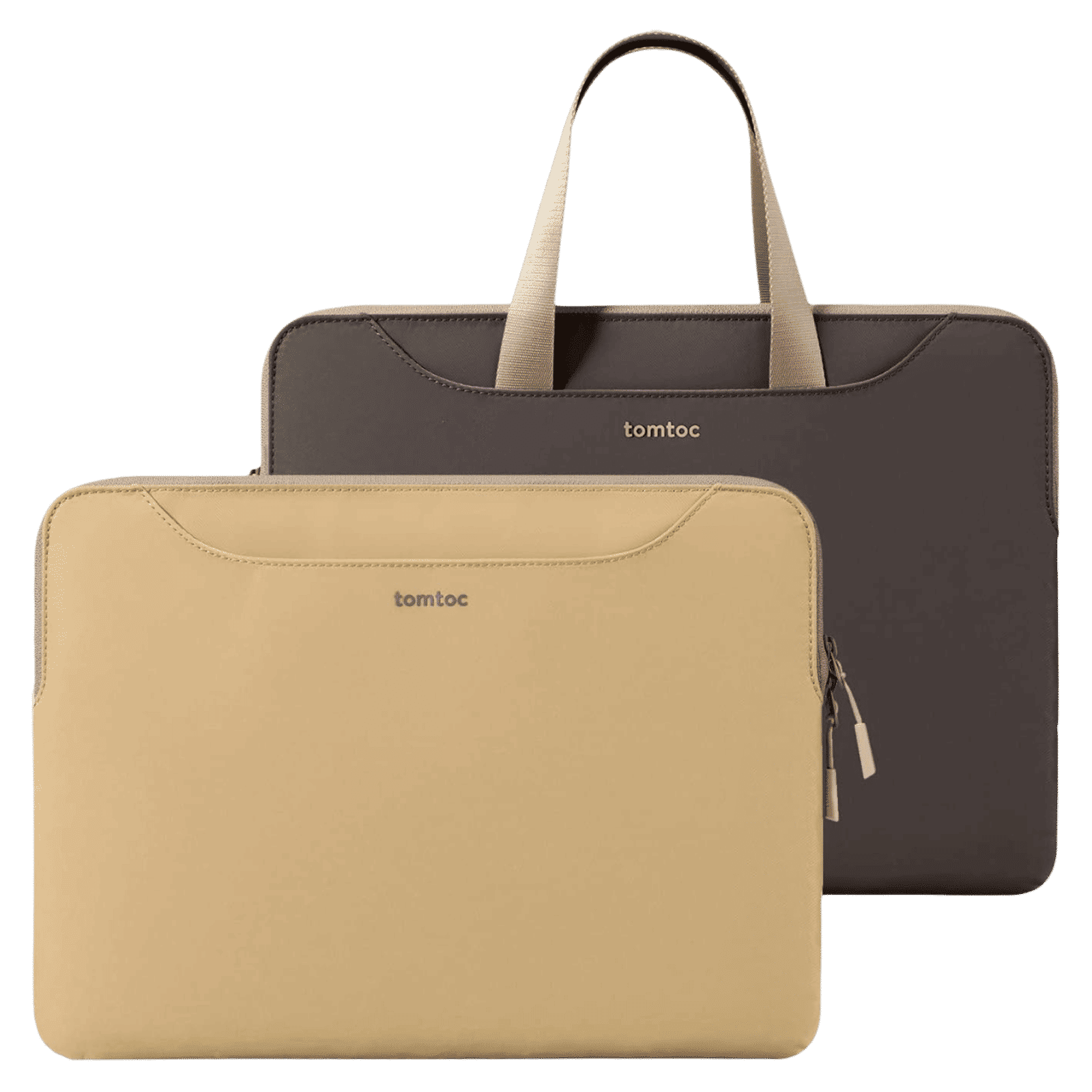 tomtoc A21 Laptop Sleeve for 14 Inch Laptop (Large Front Pockets, Cookie)_1