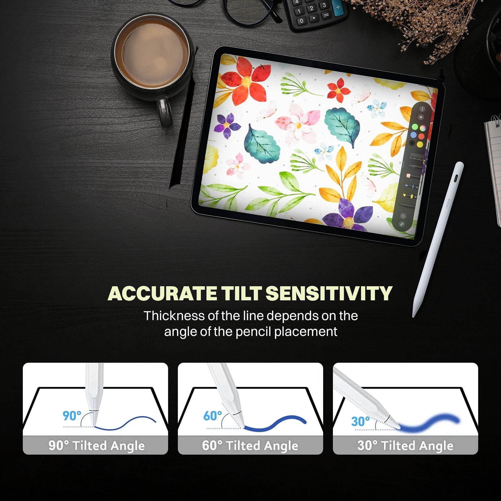 Croma Pencil For Apple iPad (Fast Charging, White) Croma Pencil For Apple iPad (Fast Charging, White)_8